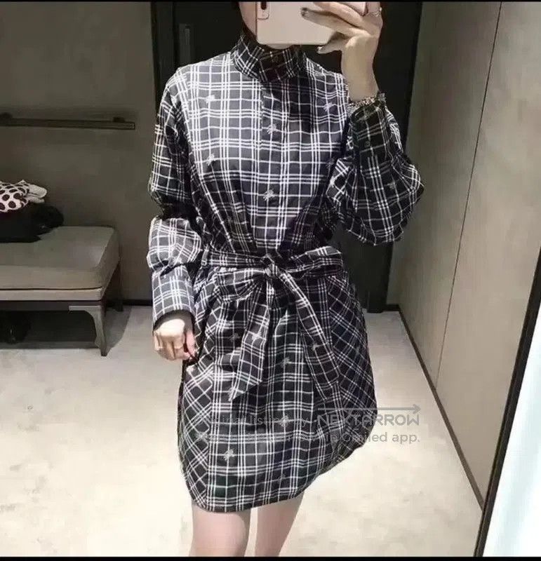 Burberry Burberry M-Size Multi-Color Long Sleeve Dress. Size M / US 6-8 / IT 42-44 - 7 Thumbnail