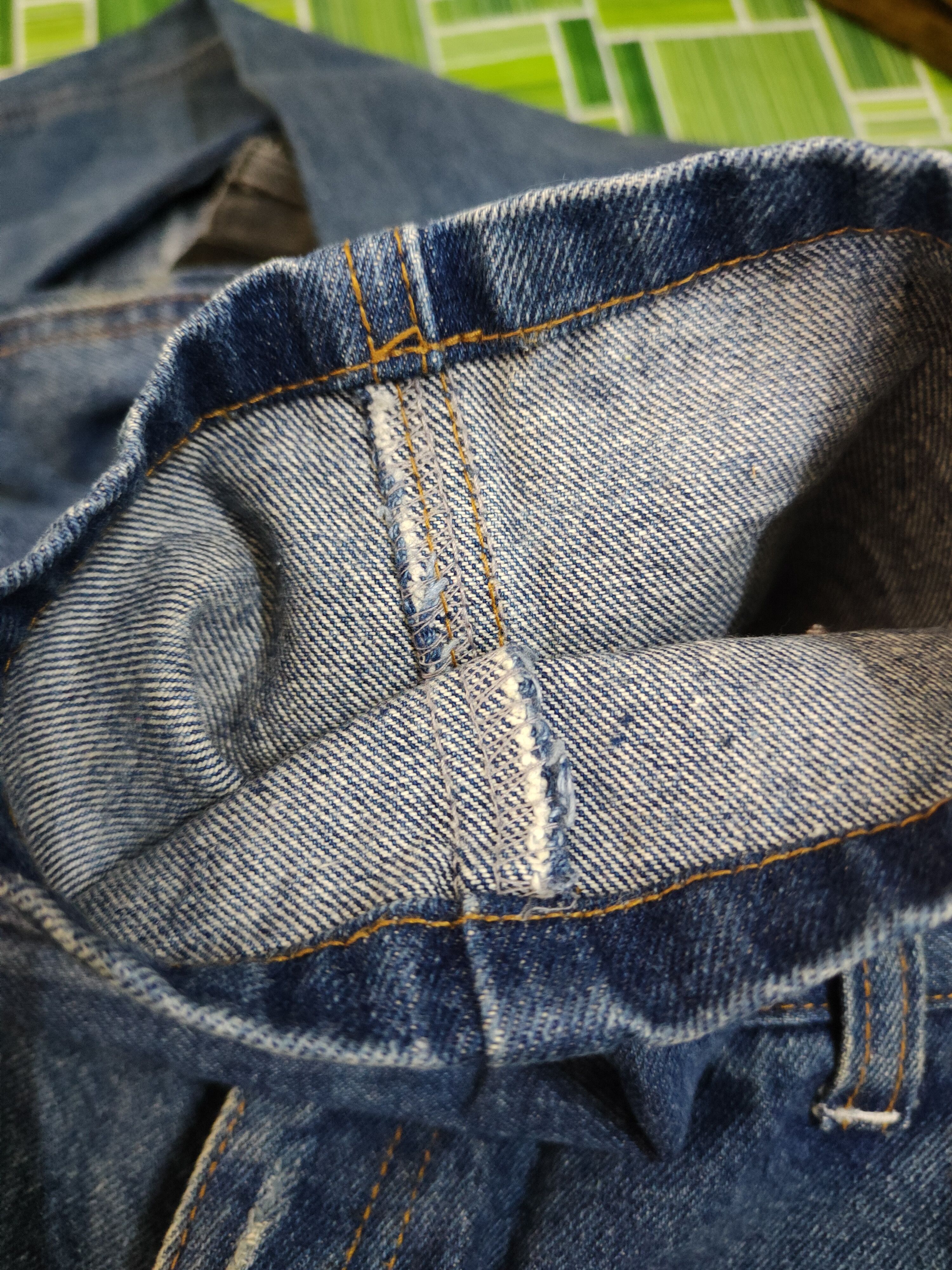 Japanese Brand Japan skull Blue Distressed Ripped denim Jeans #W1306 Size 33" - 16 Thumbnail