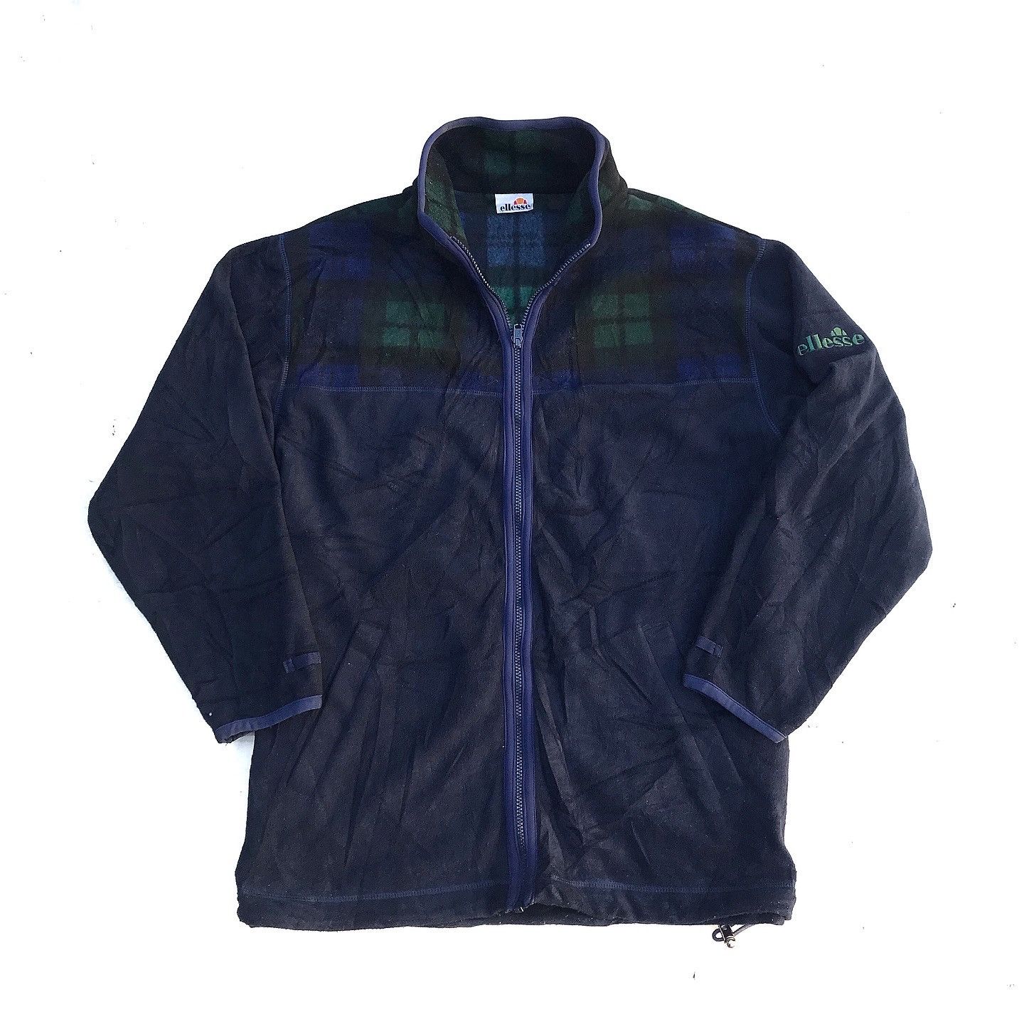 Ellesse Vintage ELLESSE Fleece classic from 1990s Zipper Sweater Size US L / EU 52-54 / 3 - 1 Thumbnail