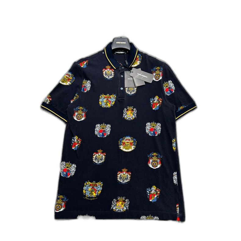 Dolce & Gabbana DG Logo Print Polo Shirt-yf Size US L / EU 52-54 / 3 - 1 Thumbnail
