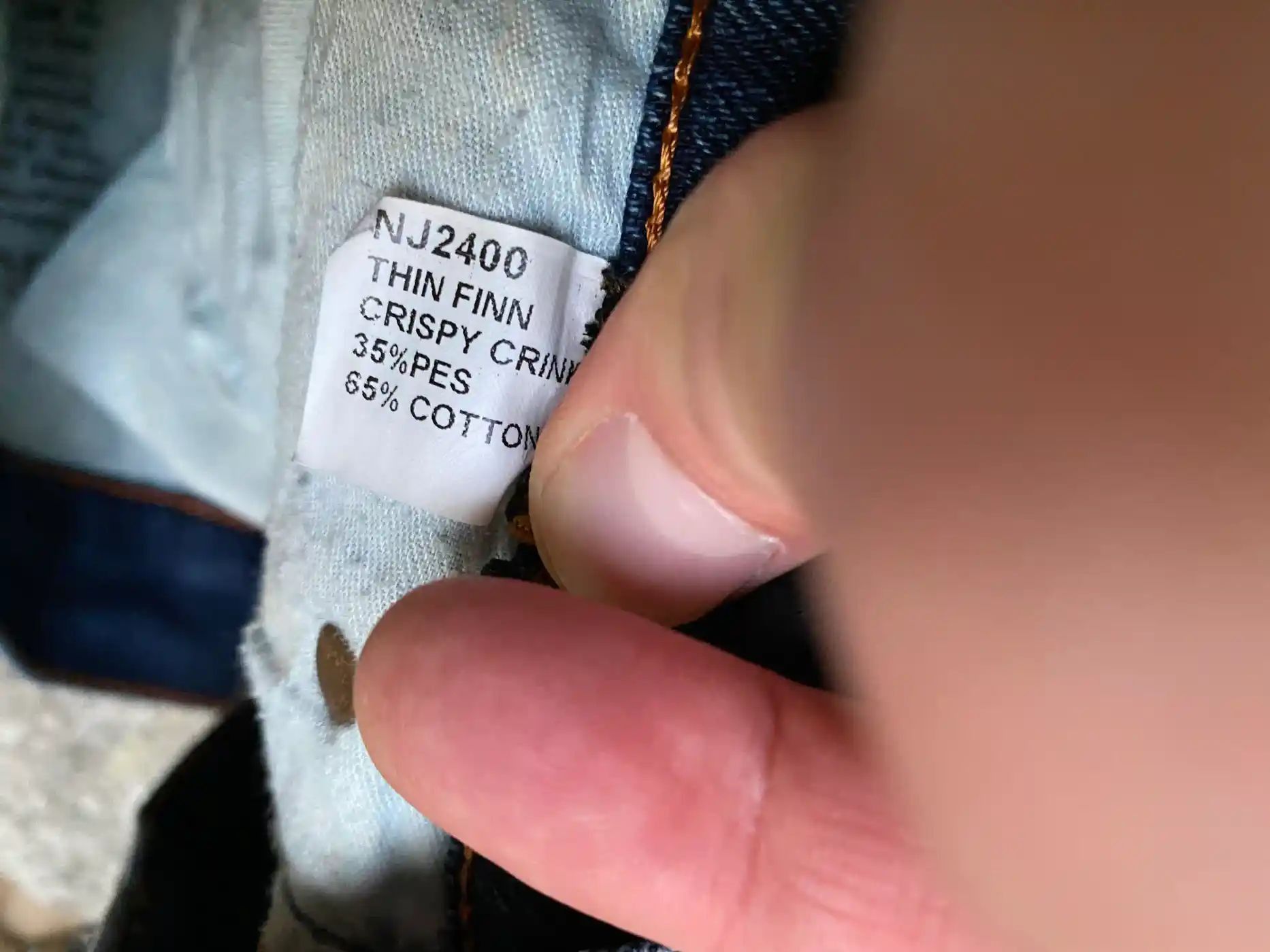 Denime Nudie Jeans Thin Finn Crispy Crink denim jeans size W 32 L32 Size US 32 / EU 48 - 5 Thumbnail
