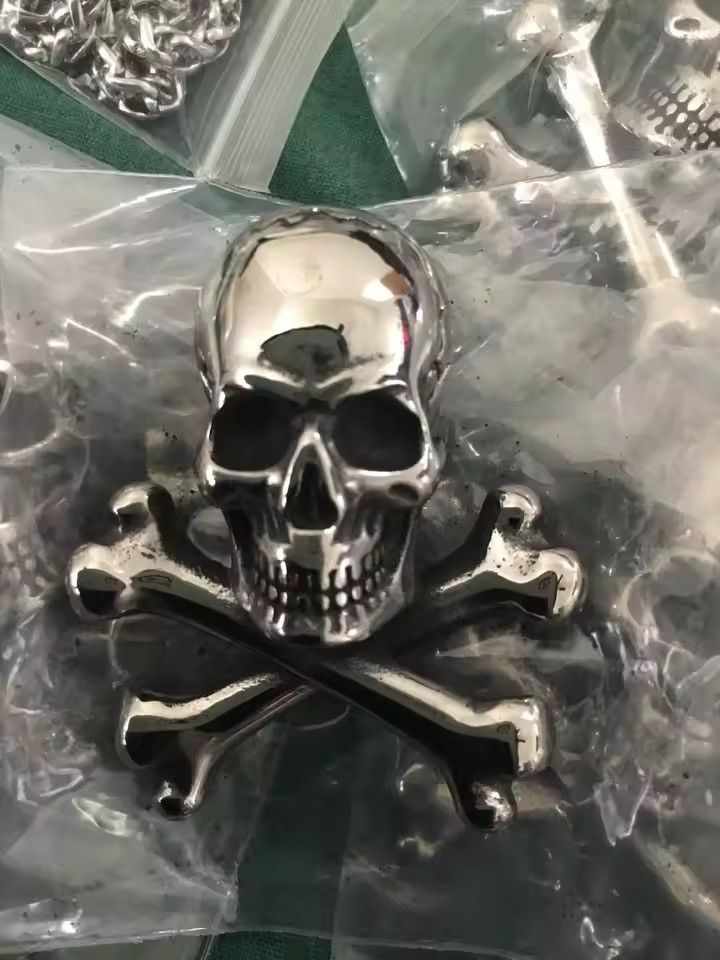 Jewelry Goth Skull Pendant Necklace Size ONE SIZE - 6 Thumbnail