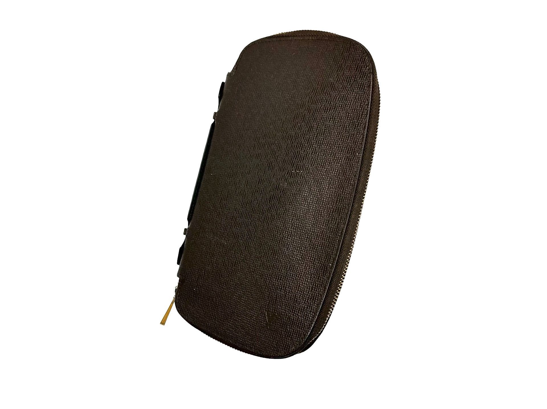 LV Genuine leather brown clutch hand bag wallet