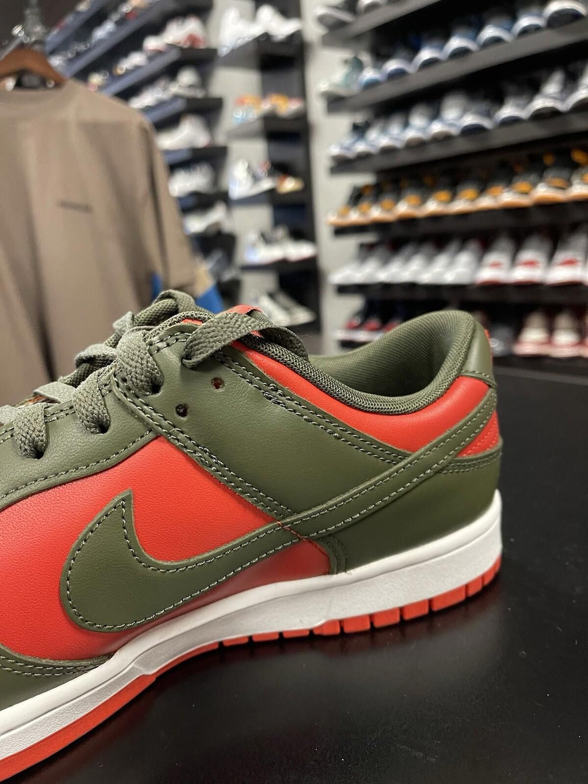 Nike Size 12 - Nike Dunk Low Retro BTTYS Cargo Khaki Mystic Red Size US 12 / EU 45 - 6 Thumbnail