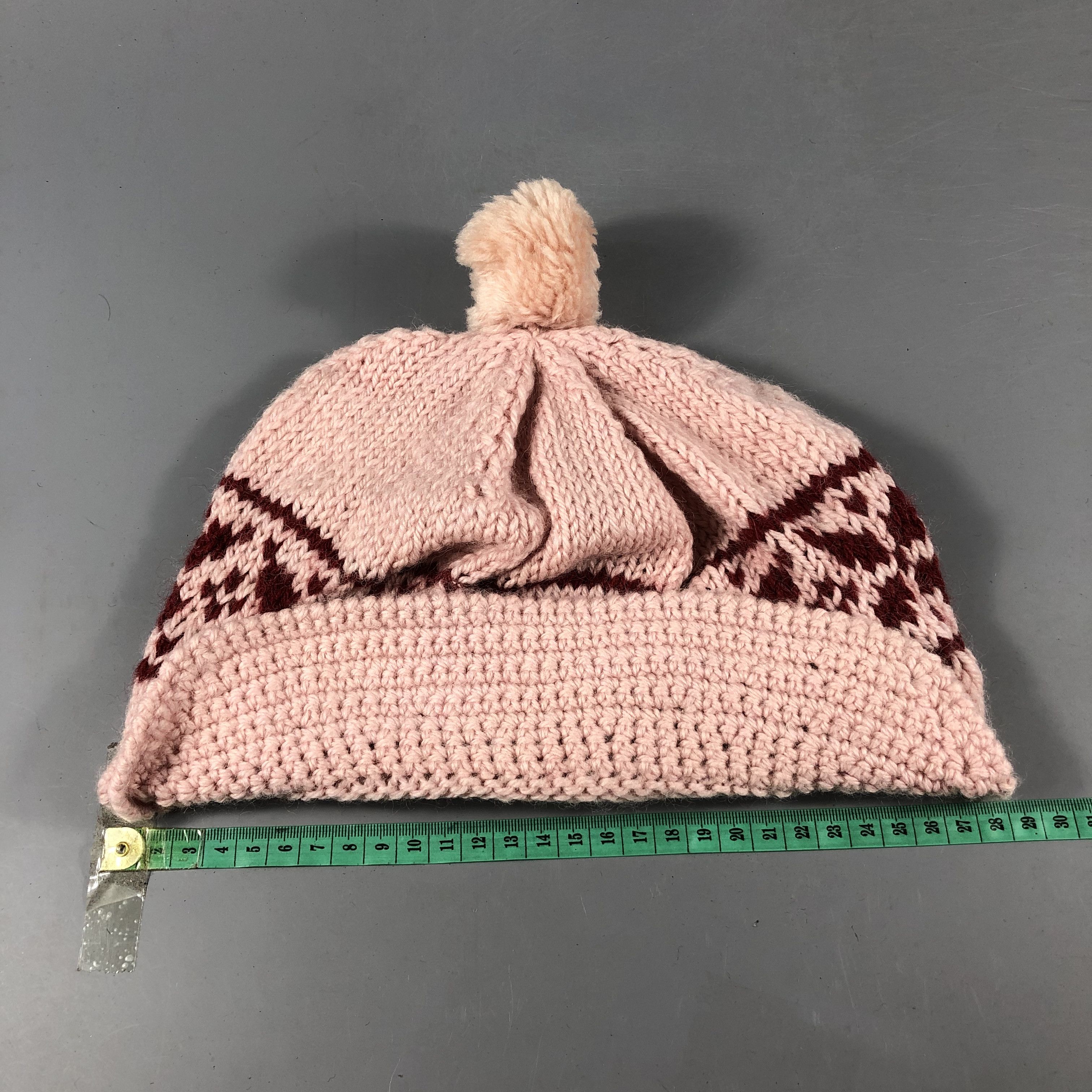 Japanese Brand Unknown Visor Knit Bobble Beanie Snowcap Snow Hat B936 Size ONE SIZE - 3 Thumbnail