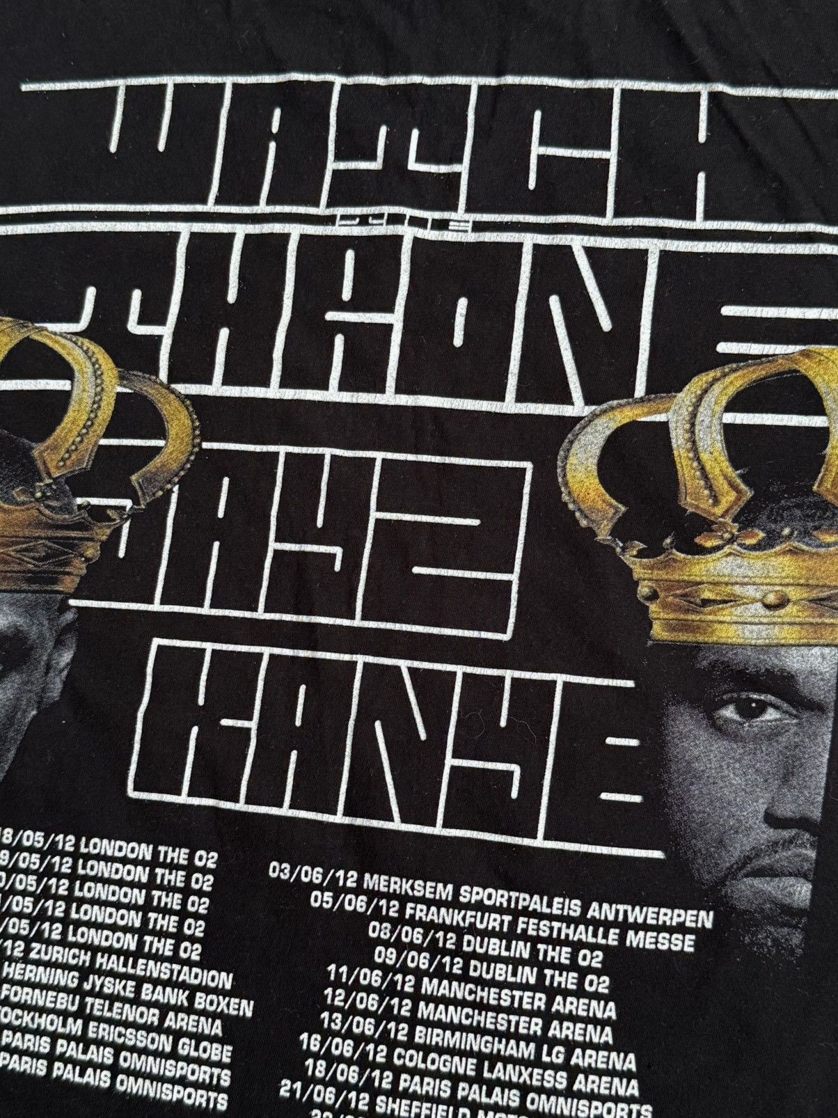 Band Tees 🔷Kanye West x Jay Z “Watch The Throne” Tour T-shirt🔷 Size US L / EU 52-54 / 3 - 5 Thumbnail