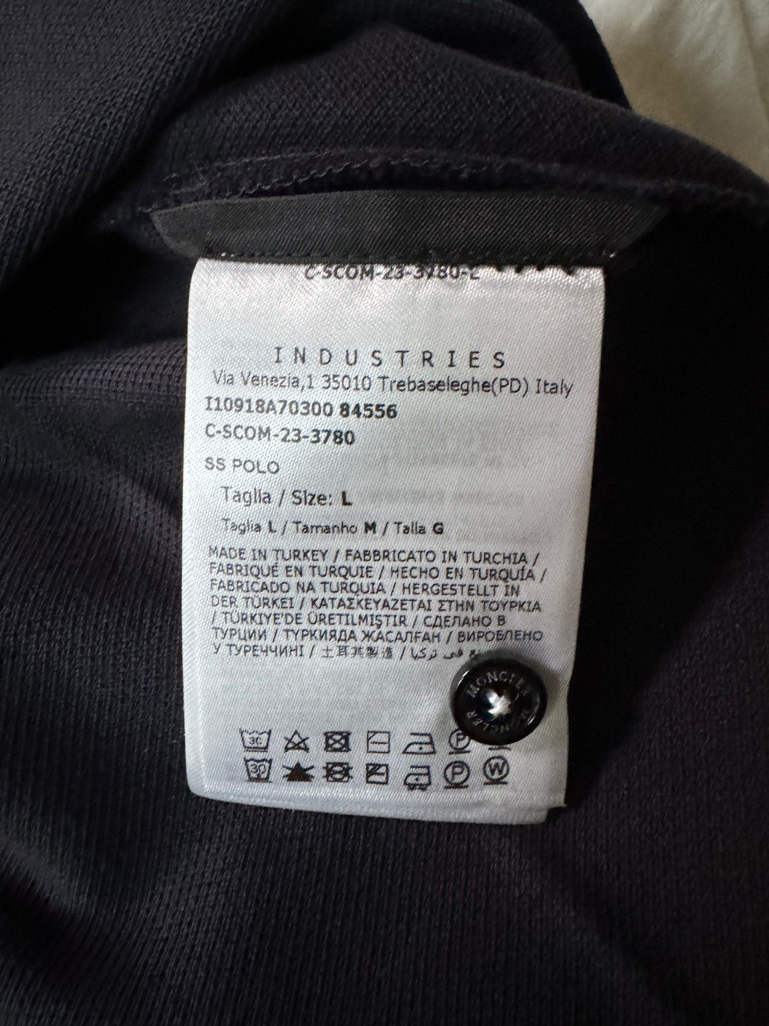 Moncler Moncler Tricolor-Trimmed Cotton Piquet Polo Size US L / EU 52-54 / 3 - 9 Thumbnail