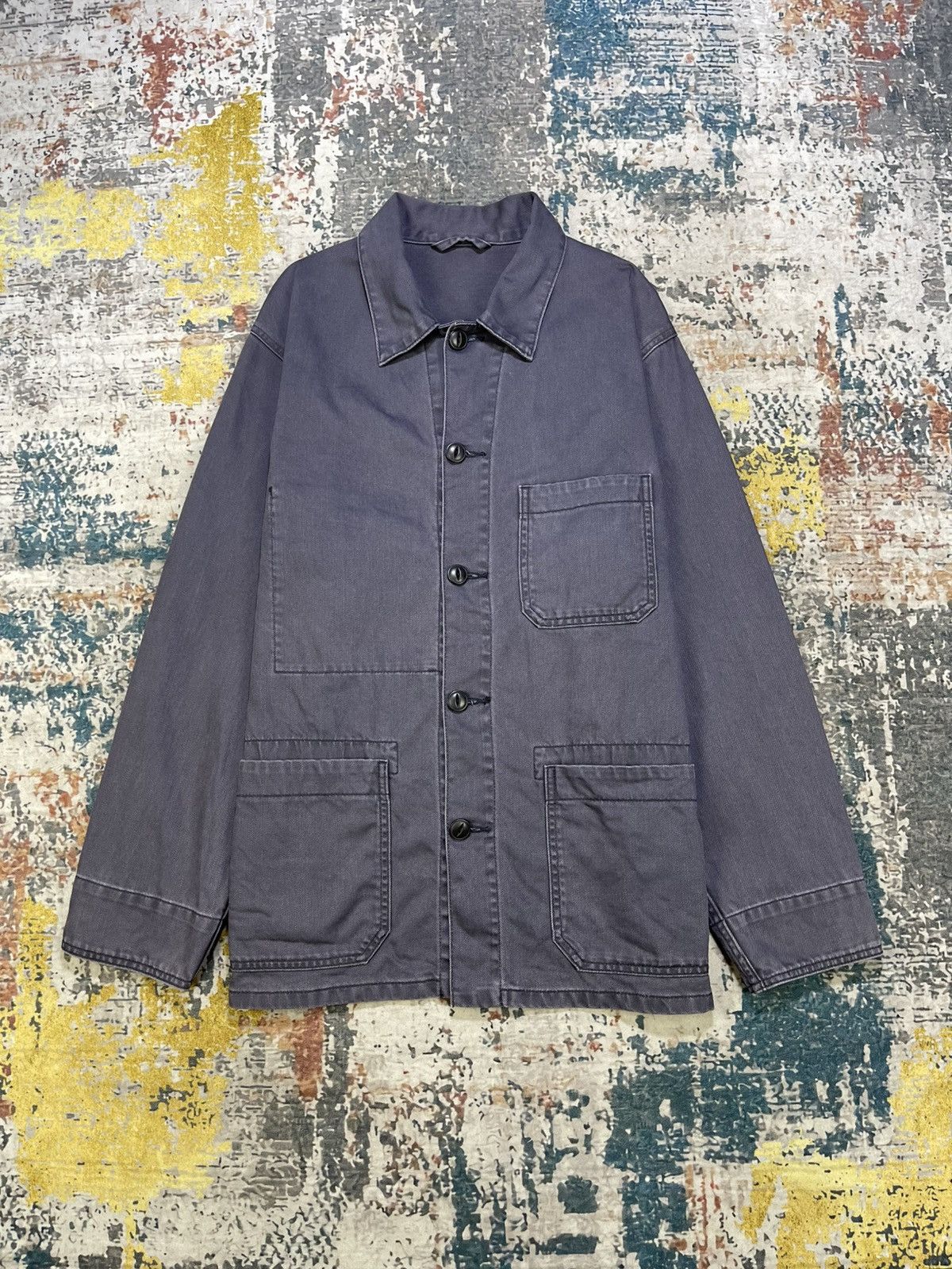 Japanese Brand Uniqlo Utility Workwear Chore Jacket Size US L / EU 52-54 / 3 - 1 Thumbnail