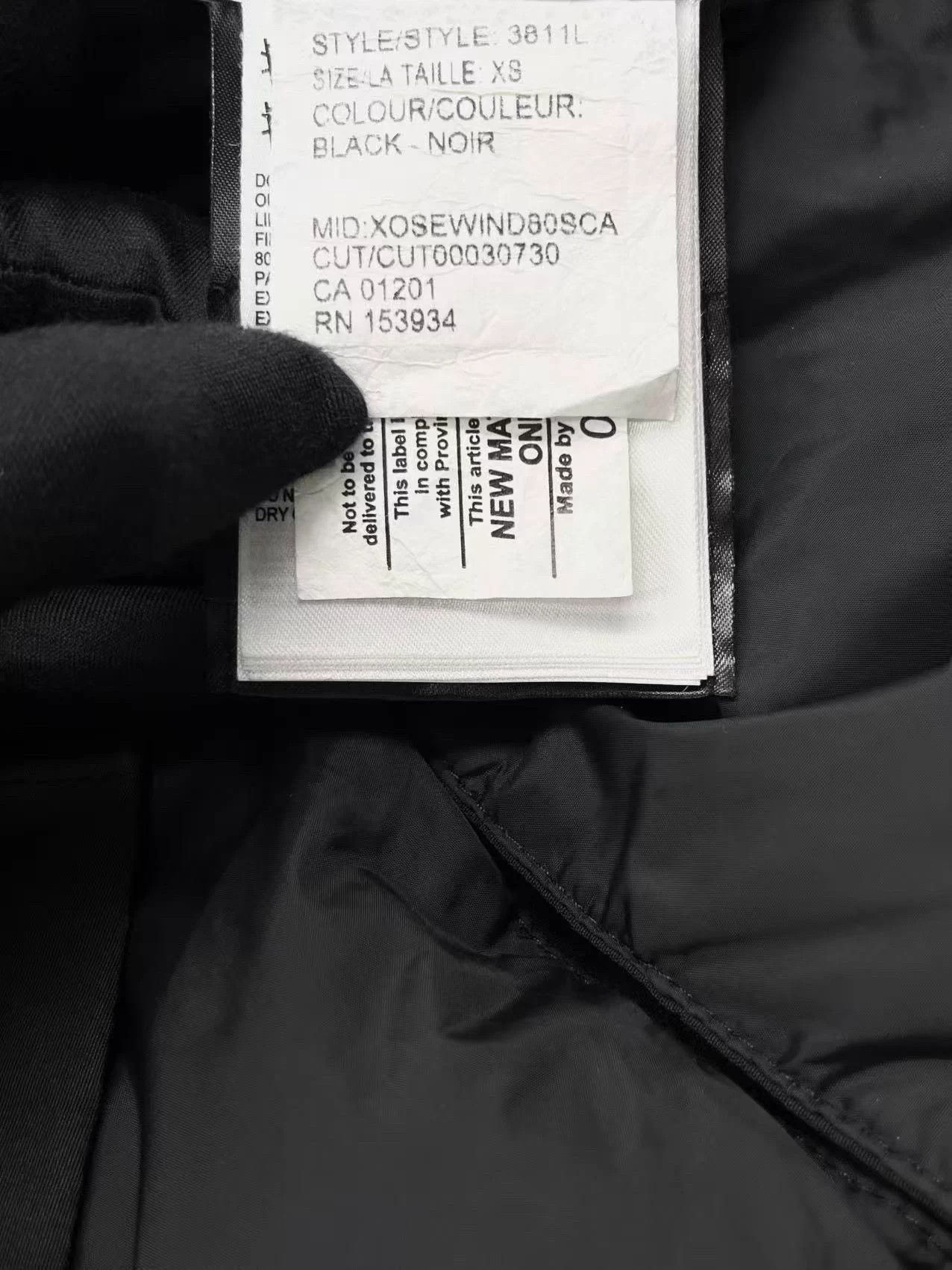 Canada Goose Canada Goose Black Logoed Detachable Mid Fur Collar Down XS Size XS / US 0-2 / IT 36-38 - 5 Thumbnail
