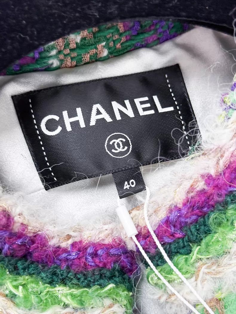 Chanel Chanel Purple plaid tweed long-sleeved jacket Size S / US 4 / IT 40 - 5 Thumbnail
