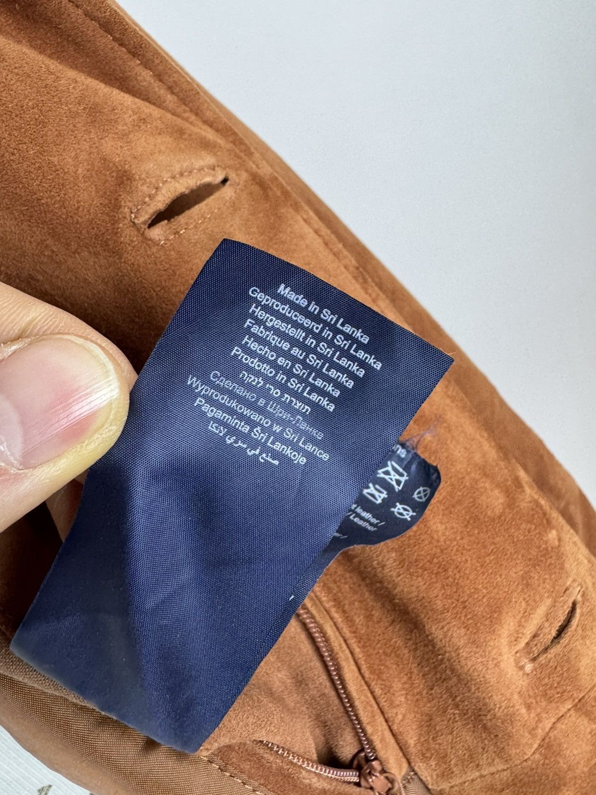 Designer × McGregor DISTINCTION MCGREGOR Suede Sports Bomber Leather Jacket Size US L / EU 52-54 / 3 - 16 Thumbnail