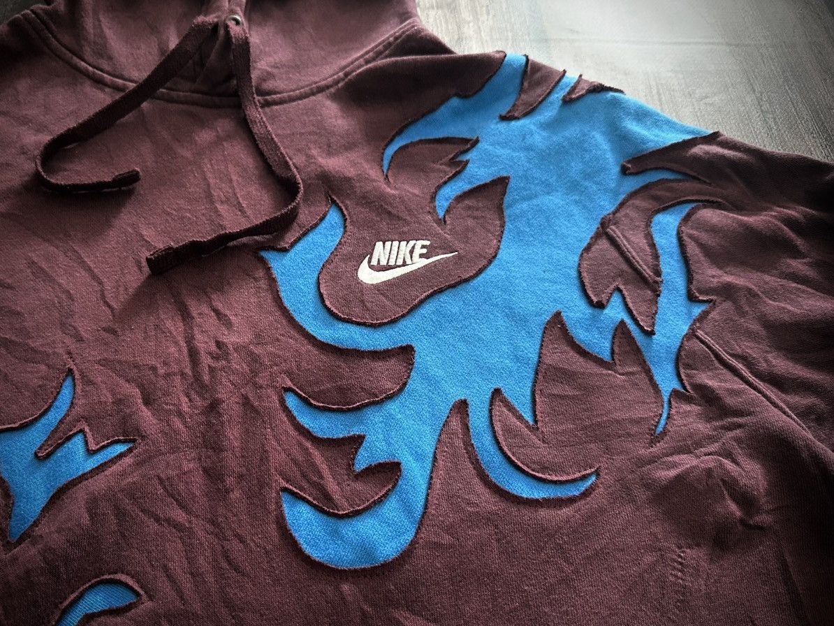 Nike Nike Custom Hoodie Vintage 90s Y2K Reworked Size US XL / EU 56 / 4 - 3 Thumbnail