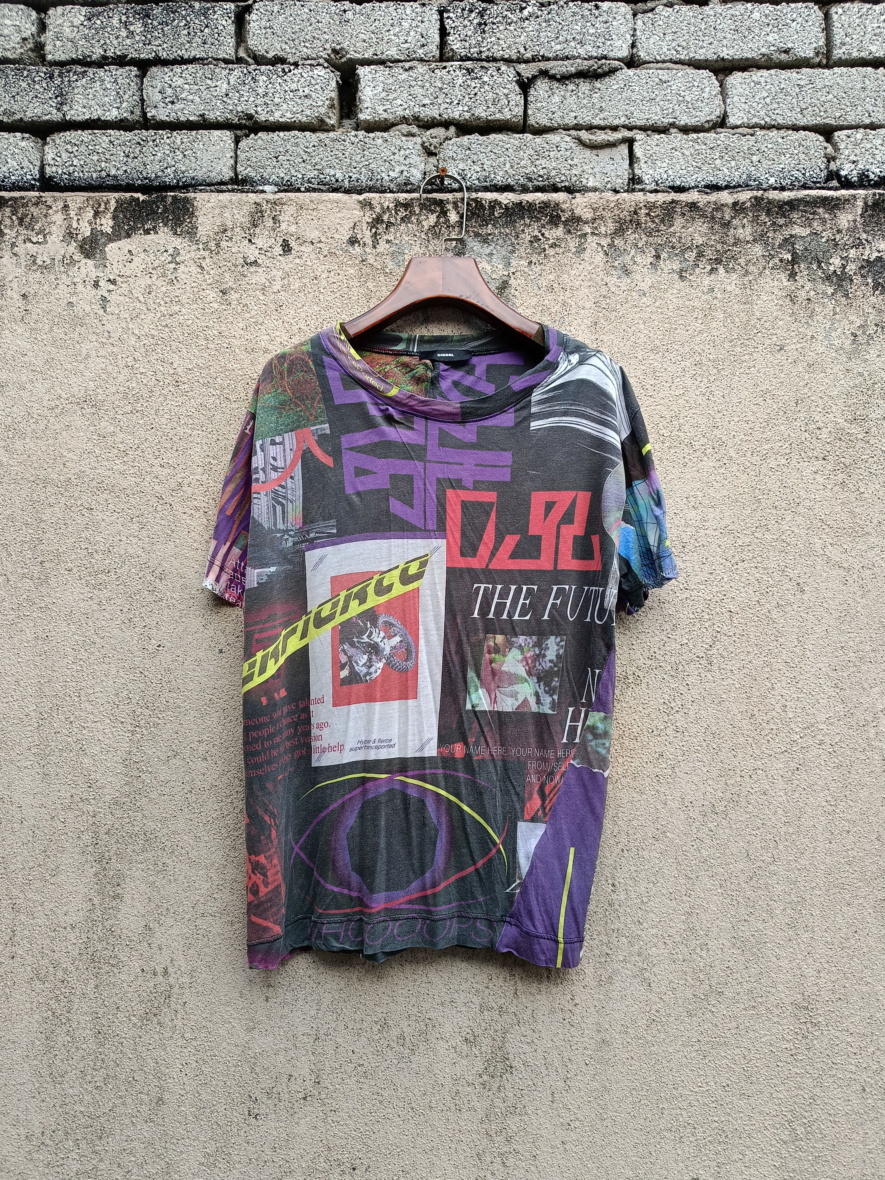DIESEL SUPERTRANCEPORTED OVERPRINT SHIRT