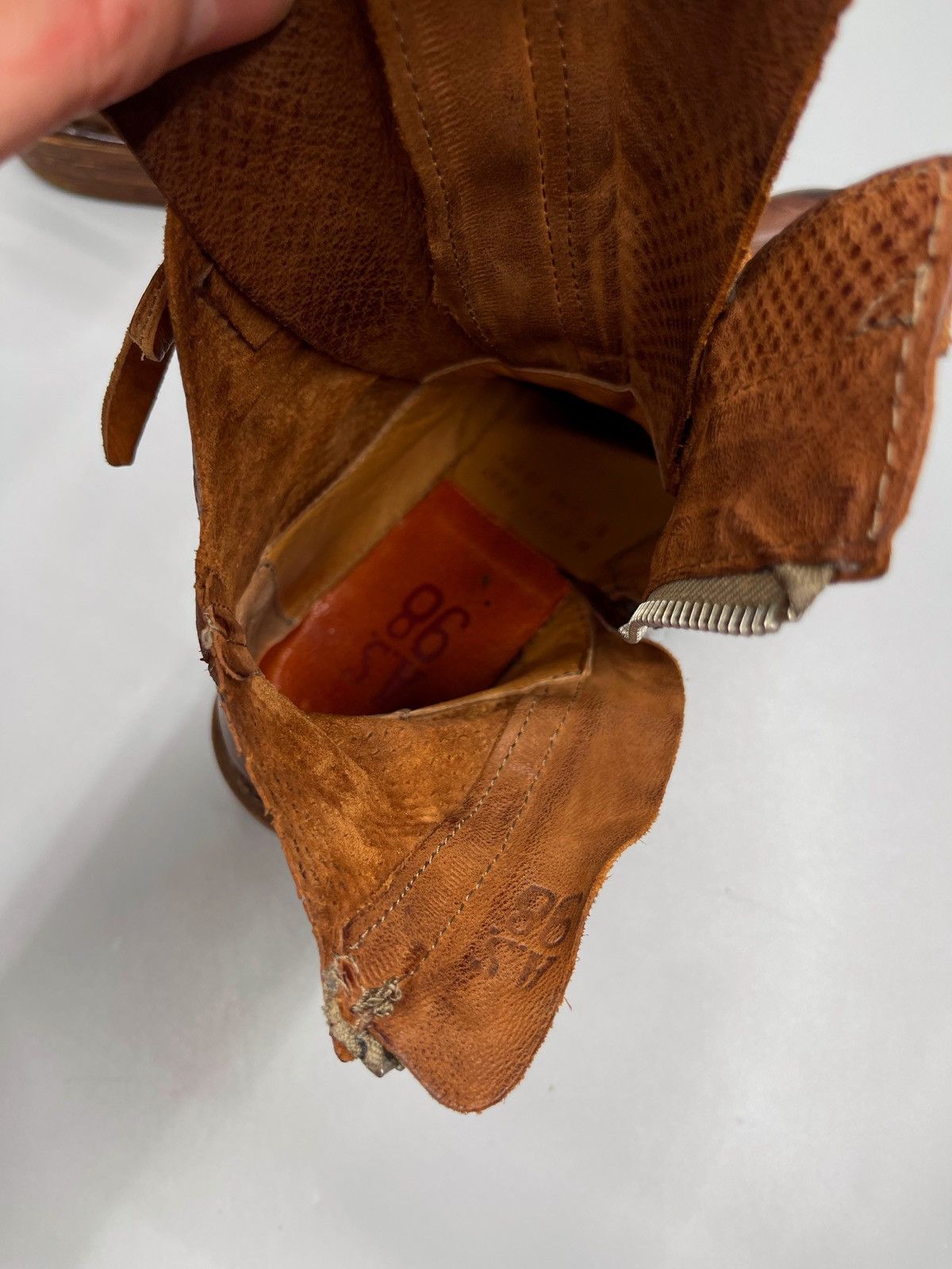 Japanese Brand × Vintage A.S 98 Boots Leather Style Rick Owens Size US 5.5 / EU 38 - 8 Thumbnail