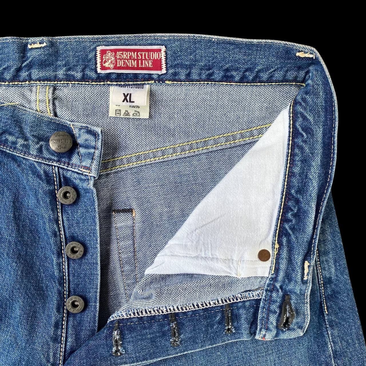 45rpm VINTAGE 90S 45RPM DENIM BLUEWASH STRAIGHT LEG Size US 30 / EU 46 - 5 Thumbnail