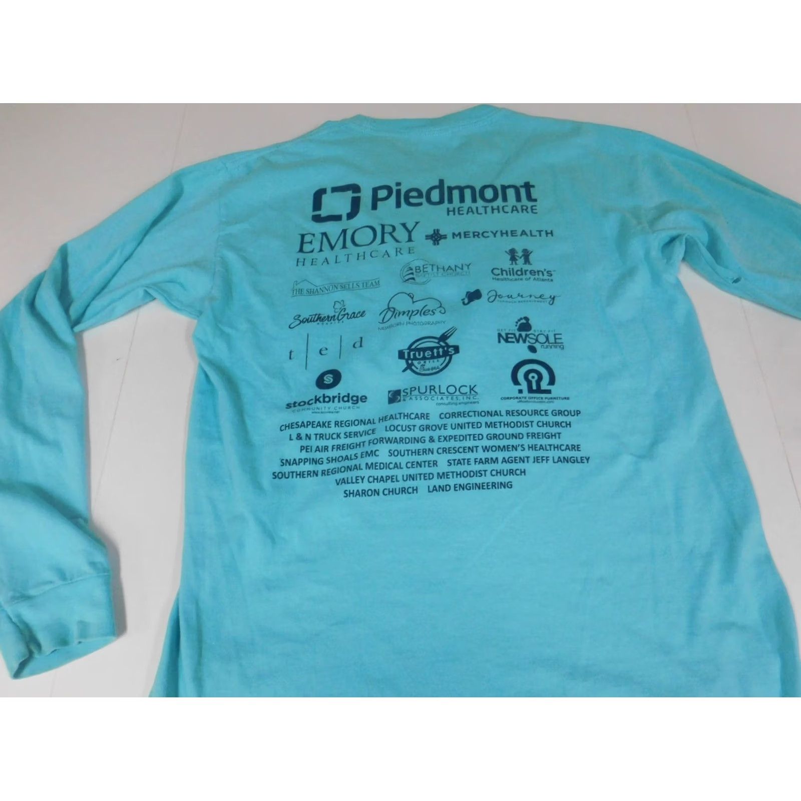 Comfort Colors Comfort Colors Mens Shirt M Blue Long Sleeve Crew Neck Logo Cotton Size US M / EU 48-50 / 2 - 7 Thumbnail
