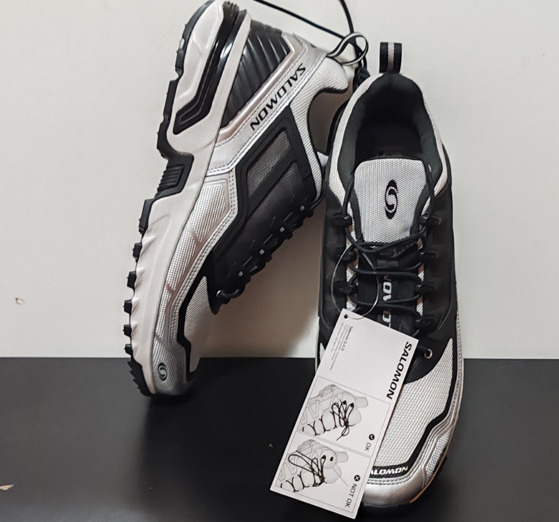 Salomon Salomon ACS +FT Glacier Gris/Black/Silver Tg:Eur 46 Size US 12.5 / EU 45-46 - 17 Thumbnail