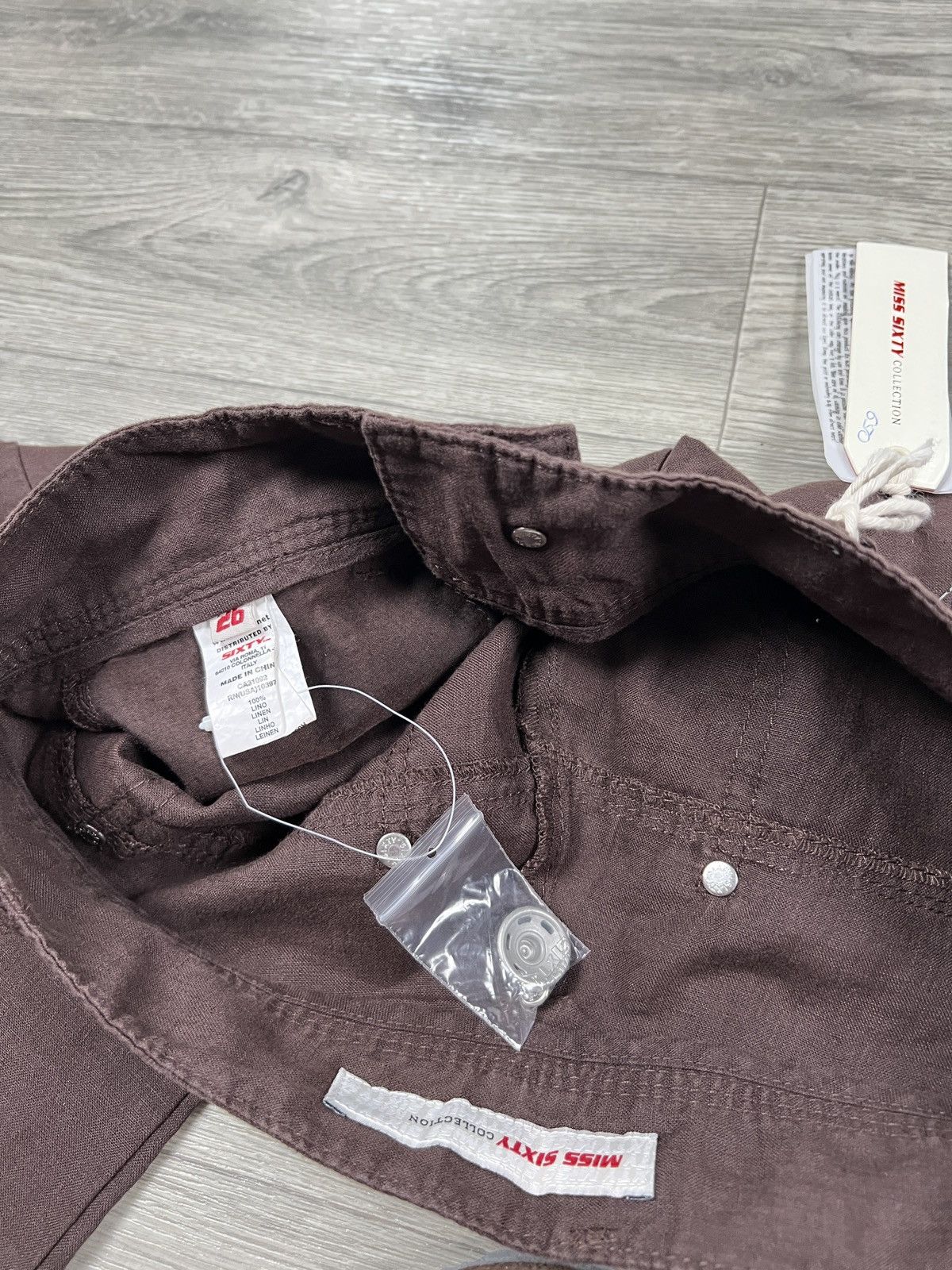 Miss Sixty MISS SIXTY BROWN LINEN PANTS WOMEN’S SIZE 26 Size 26" / US 2 / IT 38 - 9 Thumbnail