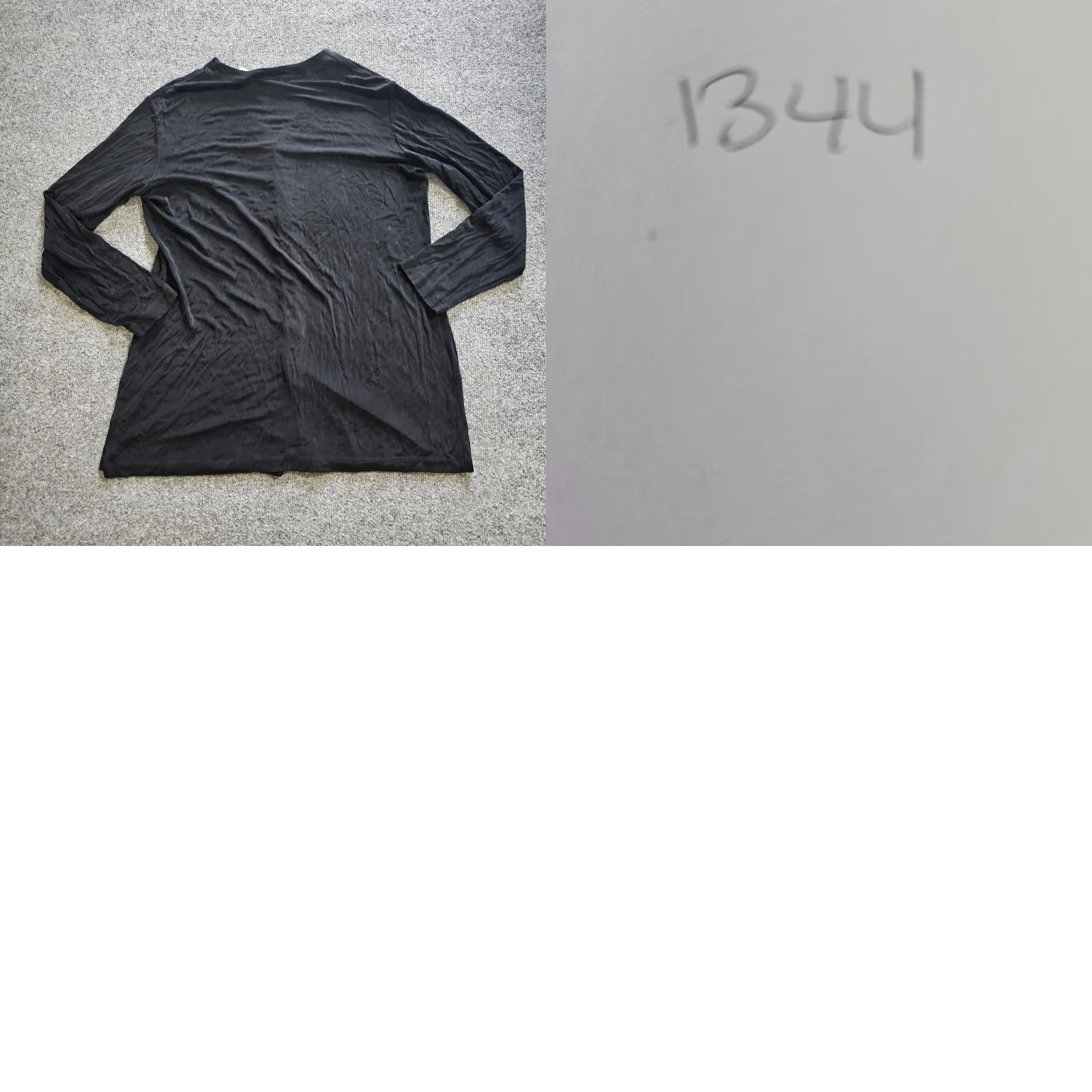 Vintage Chicos Cardigan Sweater Womens Large Black Button Stretchy Travel Career L Knit Classic Shirt (Chico's) Size L / US 10 / IT 46 - 8 Thumbnail