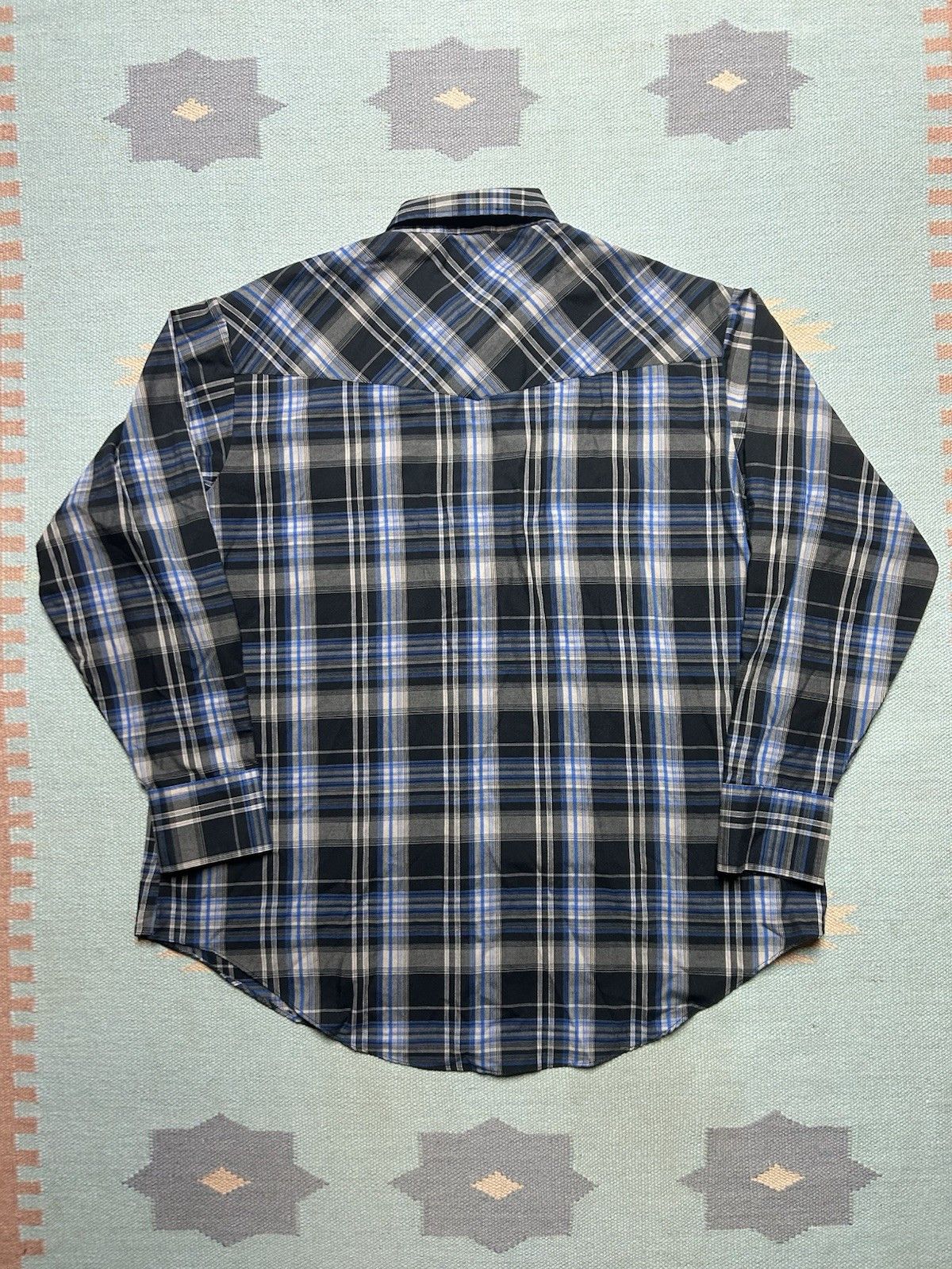 Vintage Ely Cattleman pearl snap shirt plaid cowboy western XXL Size US XXL / EU 58 / 5 - 5 Thumbnail