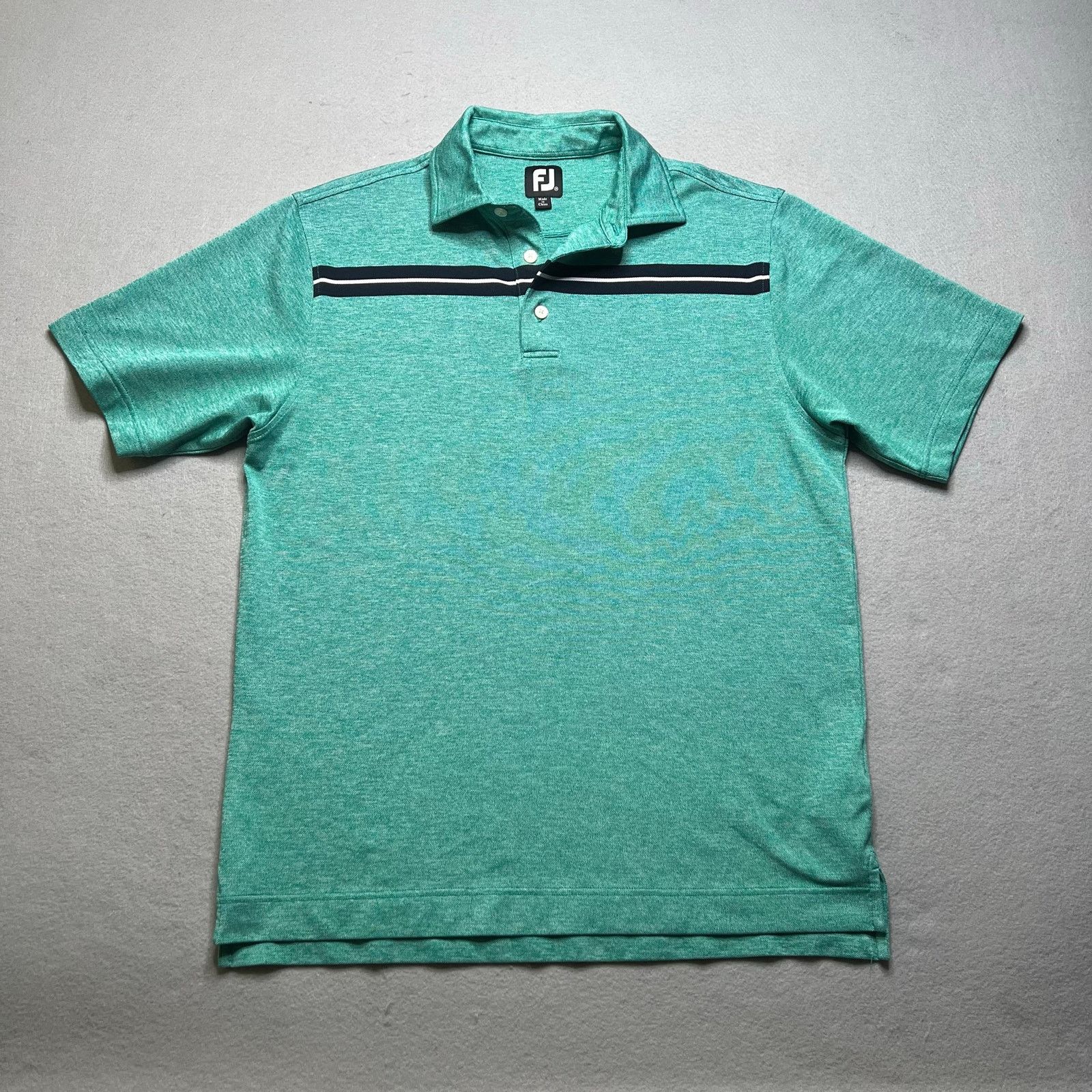 Footjoy FootJoy FJ Golf Polo Shirt Men’s Medium Green Striped sport Size US M / EU 48-50 / 2 - 1 Thumbnail