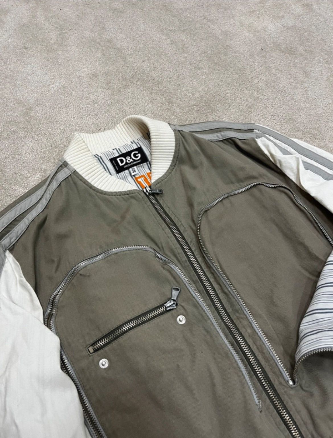 Dolce & Gabbana Dolce & Gabbana "Pump it up" Utility Cargo Bomber Jacket Size US M / EU 48-50 / 2 - 4 Thumbnail