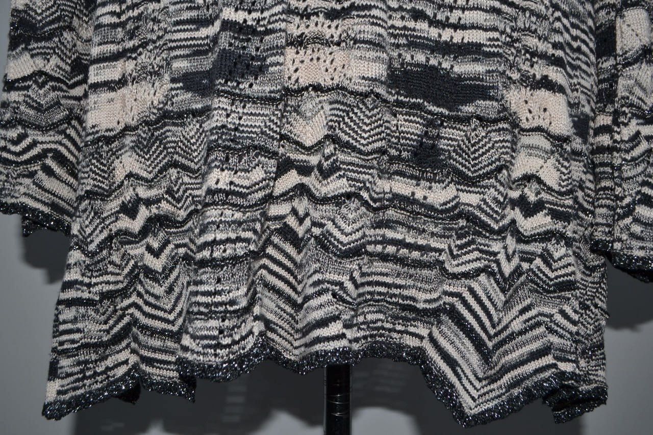 Missoni Missoni Crochet-knit Wide Sleeve Belted Cardigan Sweater Size S / US 4 / IT 40 - 7 Thumbnail