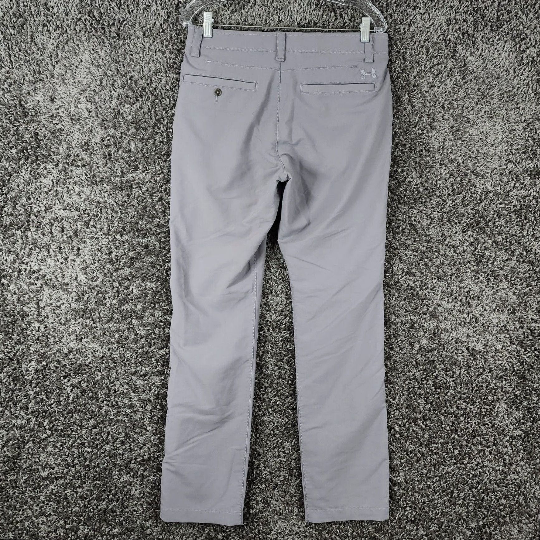 Under Armour Under Armour Mens Pants Shirt Gripper Straight Leg Chino Gray 32x32, Regular, Men, 32 Inseam Size US XS / EU 42 / 0 - 6 Thumbnail