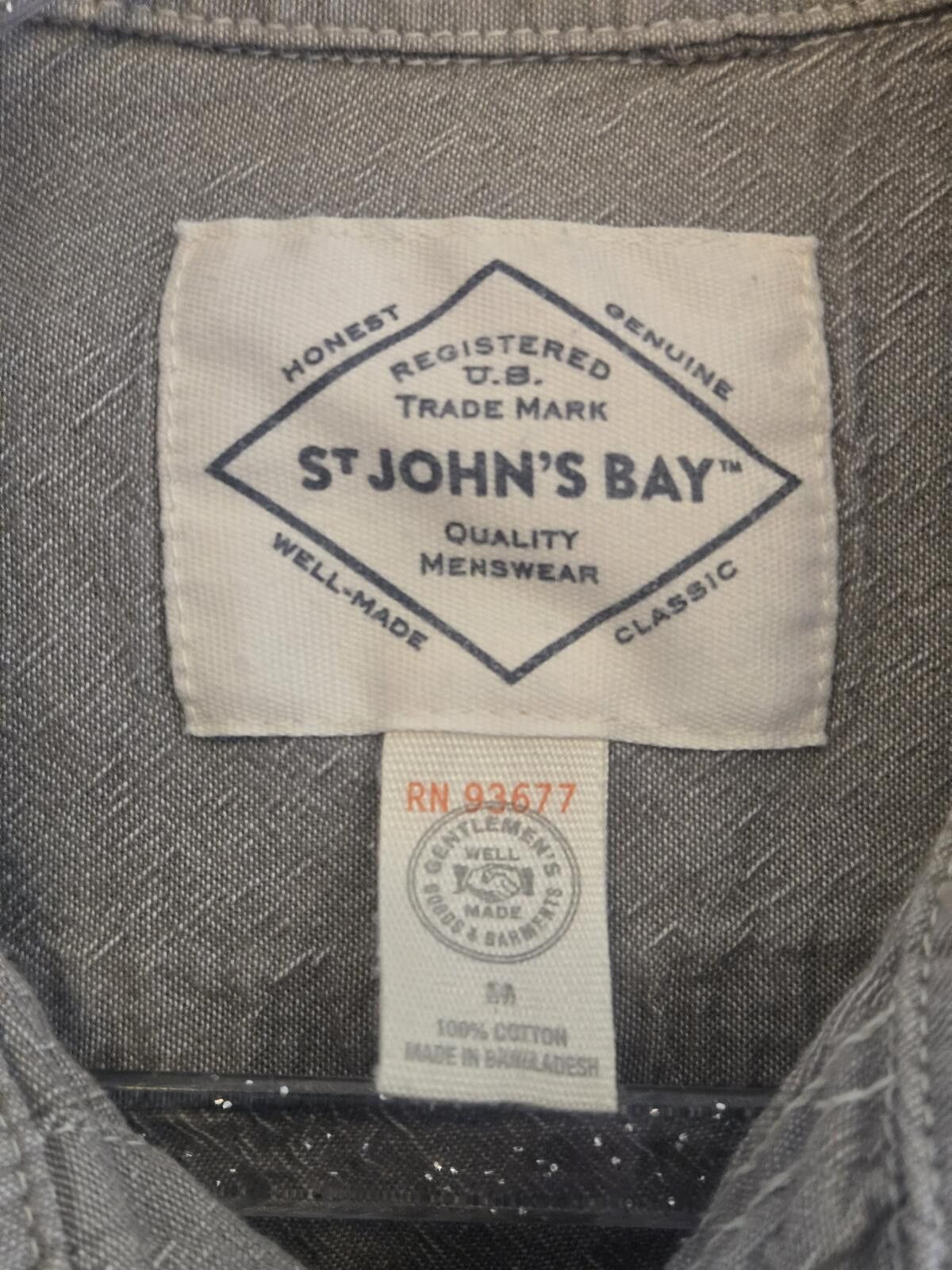 St. Johns Bay 90s Vintage 100% Cotton Gray Work Shirt M Long-sleeve Rugged Size US M / EU 48-50 / 2 - 4 Thumbnail