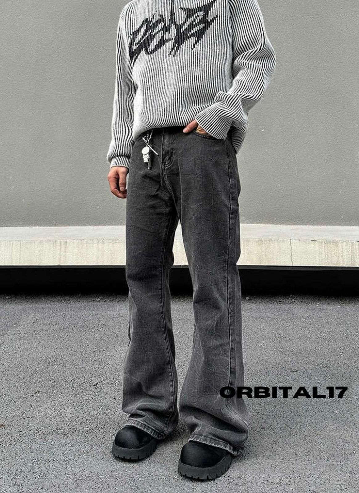 Other Washed Stacked Jeans, Flared Jeans Size US 30 / EU 46 - 1 Thumbnail