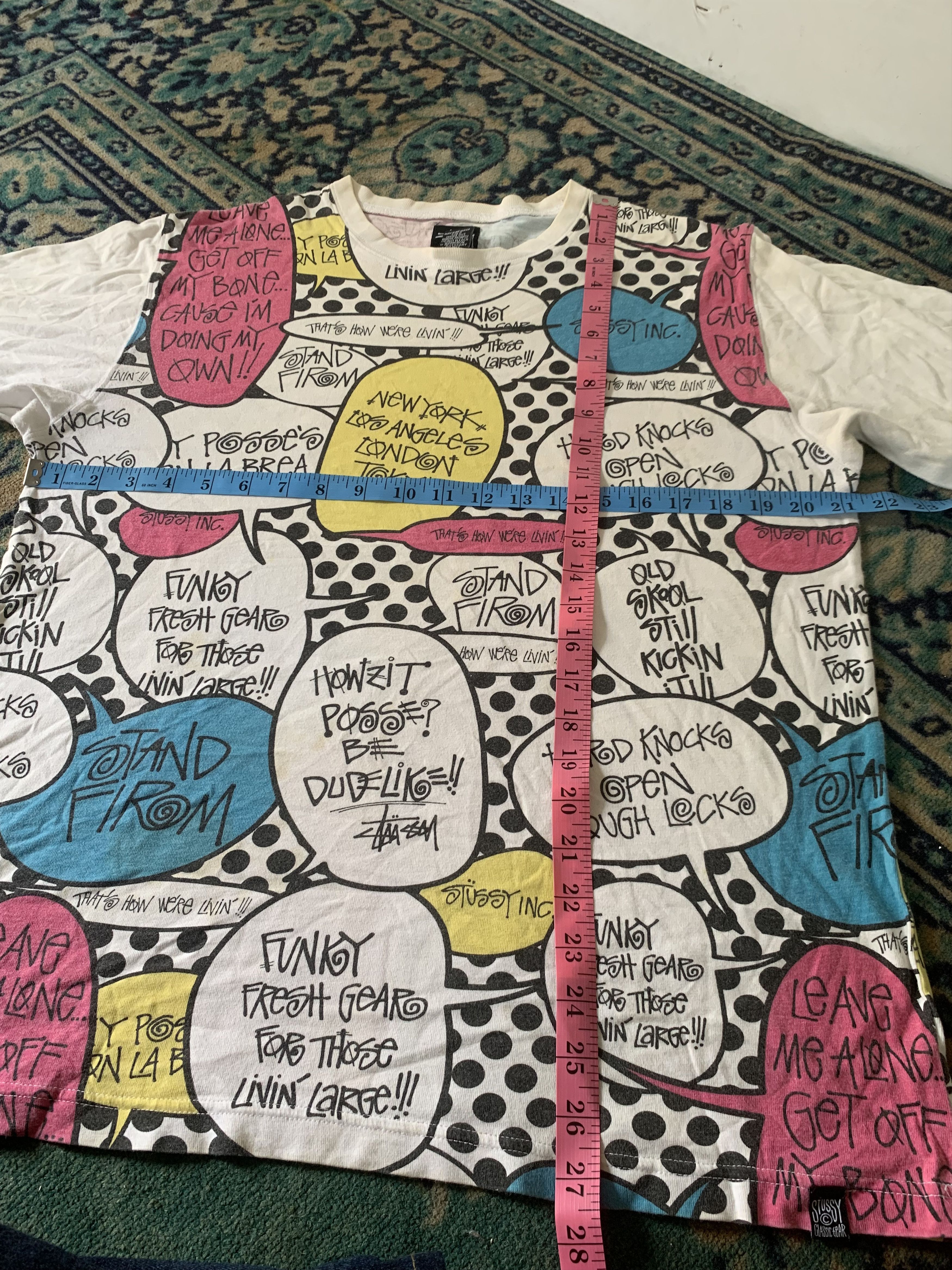 Stussy Vintage Full Print Stussy T-shirt Medium Spell out Size US M / EU 48-50 / 2 - 5 Thumbnail