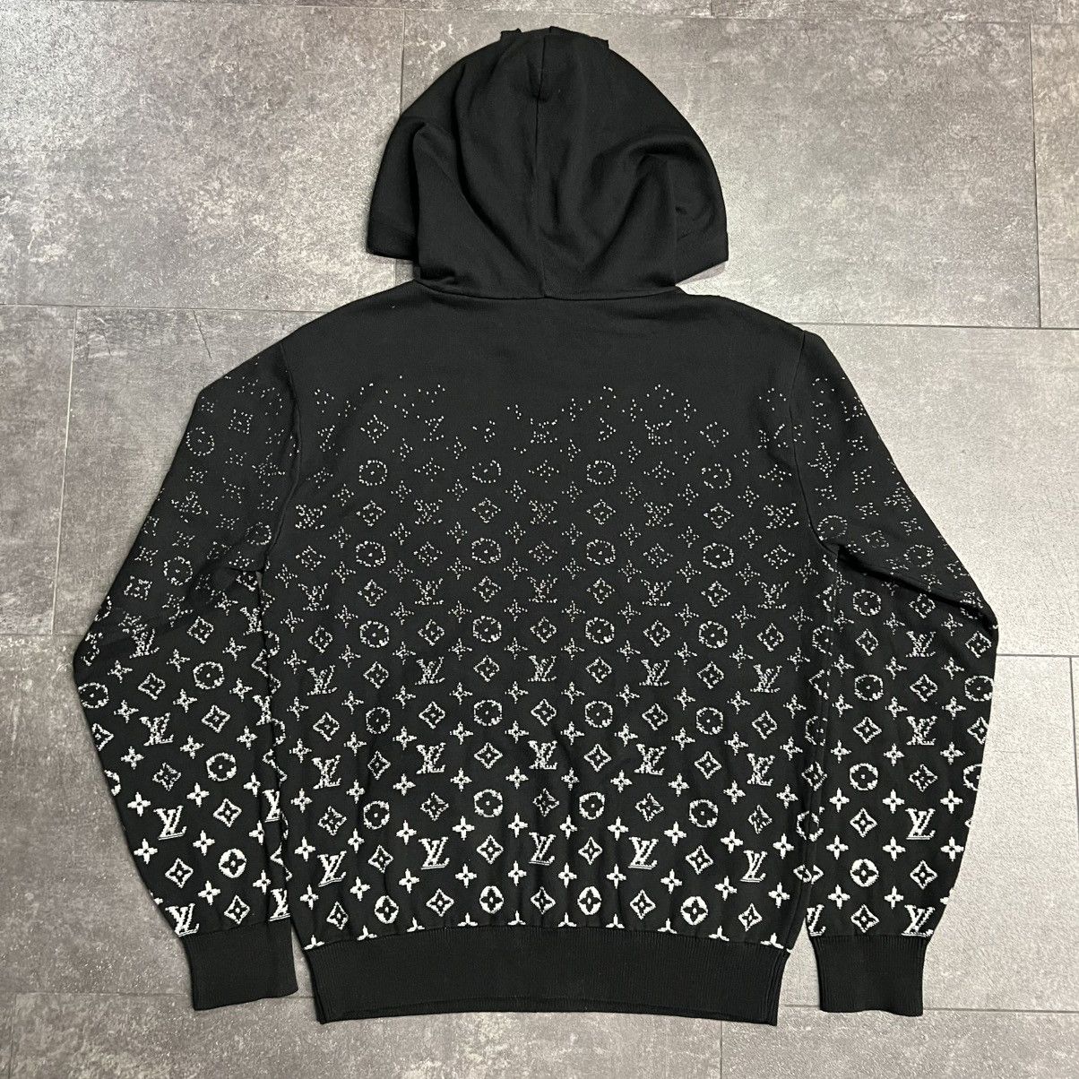 Louis Vuitton Louis Vuitton Knit Gradient Monogram Hoodie Black Size US XS / EU 42 / 0 - 2 Thumbnail