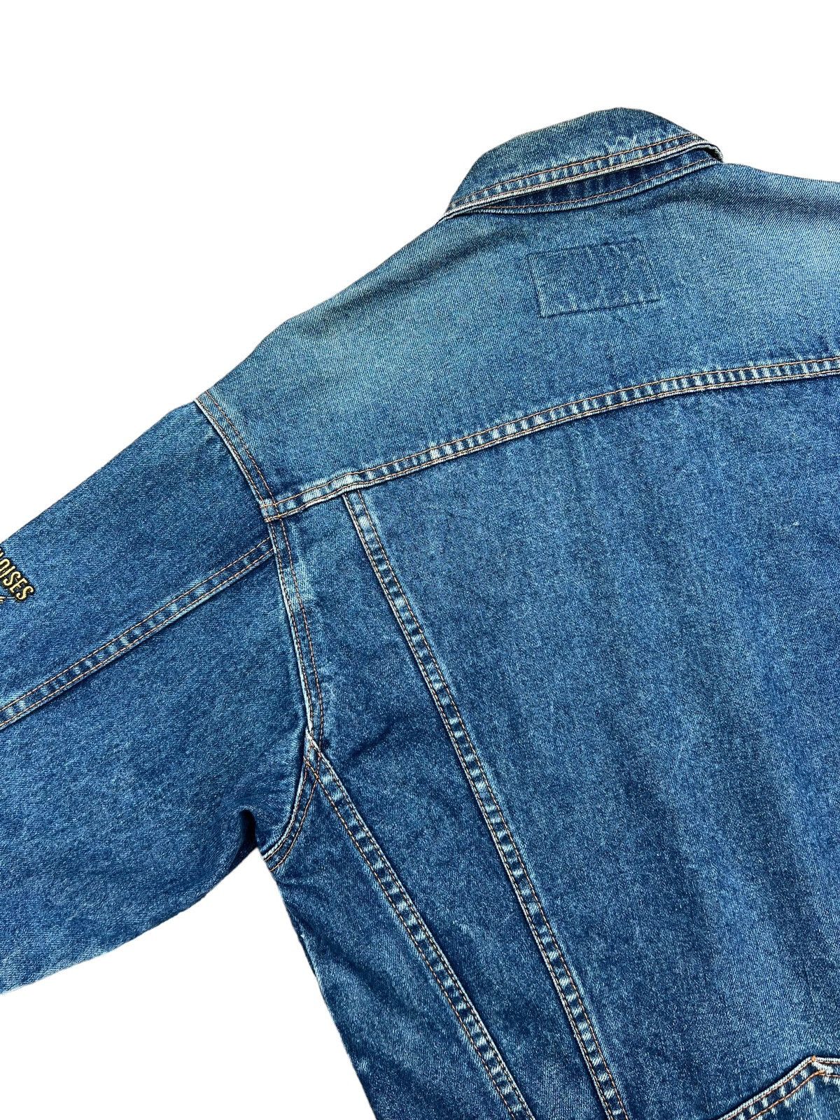Vintage Vintage 90s Gauloises France Fade Muddy Denim Trucker Jacket Size US M / EU 48-50 / 2 - 17 Thumbnail