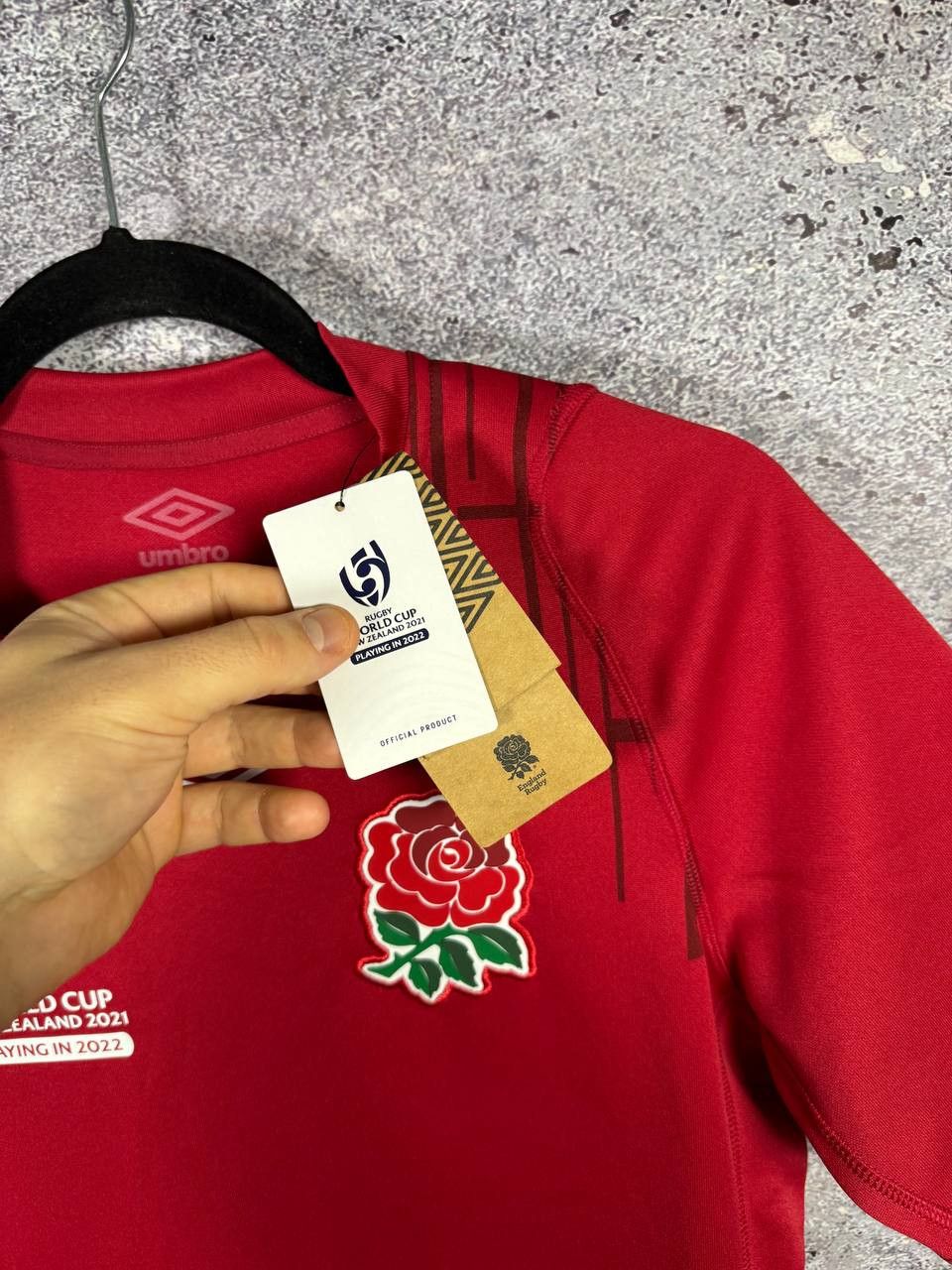 Umbro NWT England Rugby Jersey Women's UK12 Umbro ALT World Cup Size US S / EU 44-46 / 1 - 7 Thumbnail