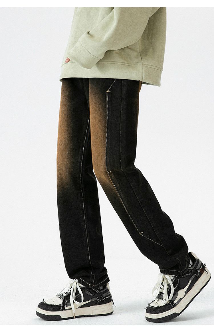 Japanese Brand × Jean Vintage washed distressed high street straight jeans Size US 32 / EU 48 - 3 Thumbnail