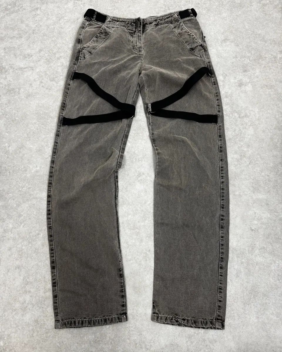 Dolce & Gabbana AW2003 Dolce & Gabbana Grey Bondage Pants Size US 30 / EU 46 - 1 Thumbnail