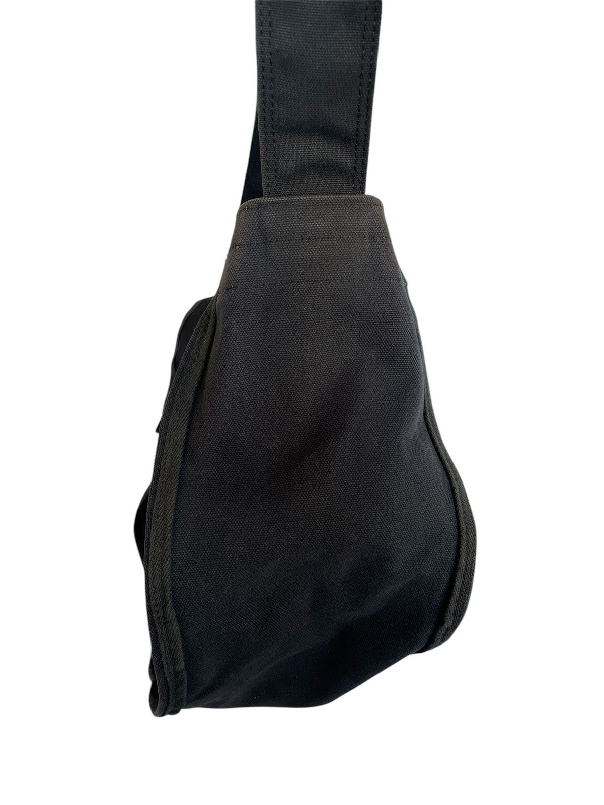 CDG Homme Plus Archive Black Canvas Crossbody Shoulder Bag