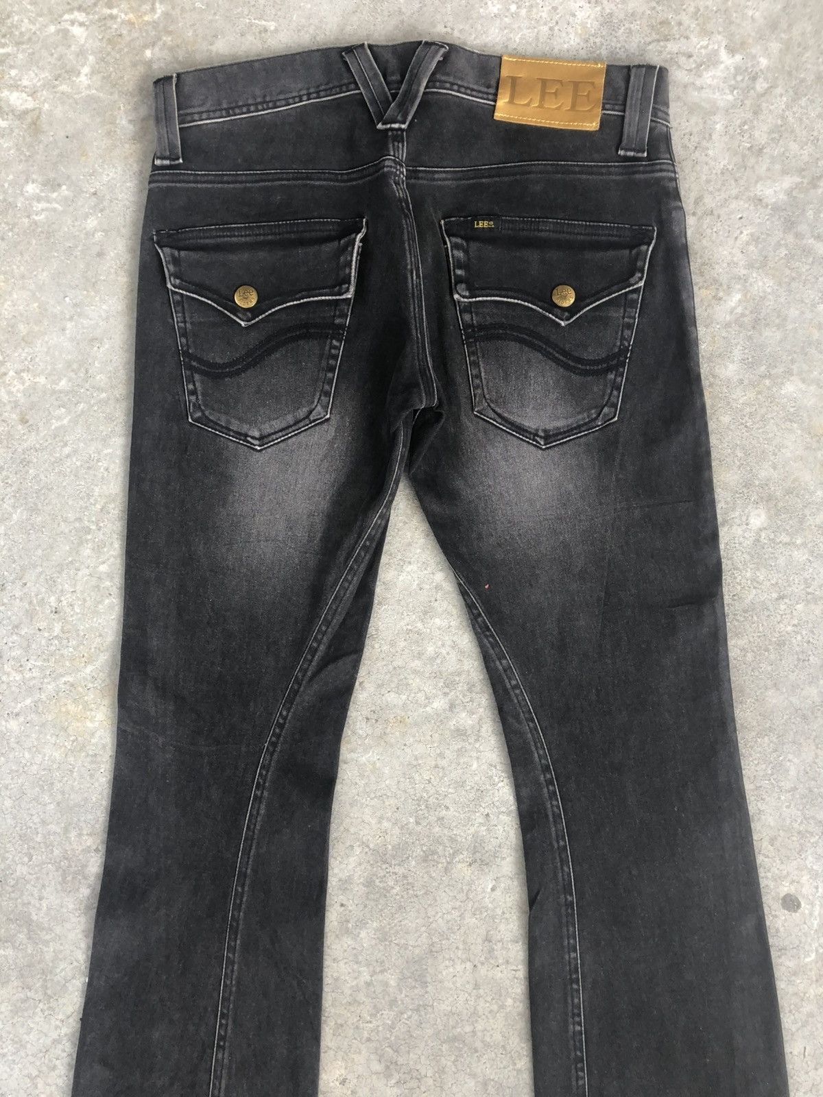 Lee Japanese Lee Flared Jeans Distressed Jeans Suede Size US 32 / EU 48 - 8 Thumbnail