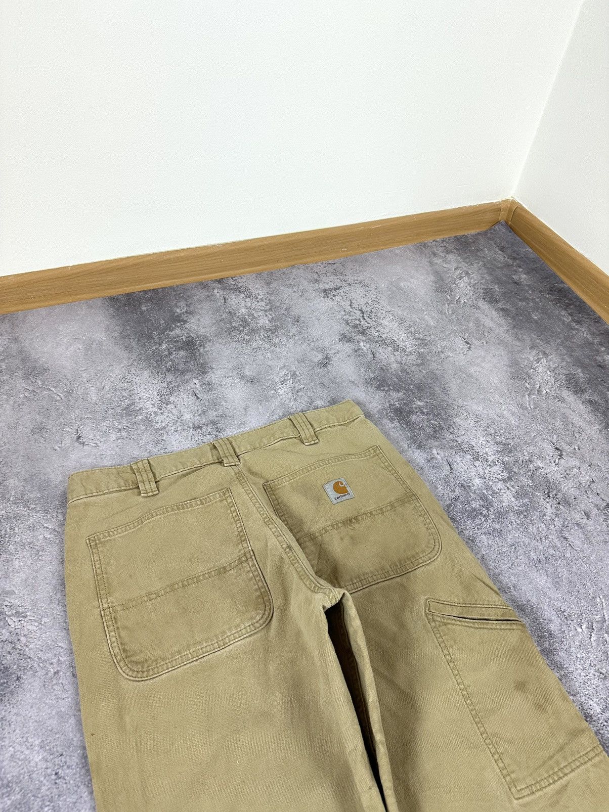 Carhartt Vintage Carhartt Distressed Faded Carpenter Baggy Work Pants Size US 32 / EU 48 - 6 Thumbnail