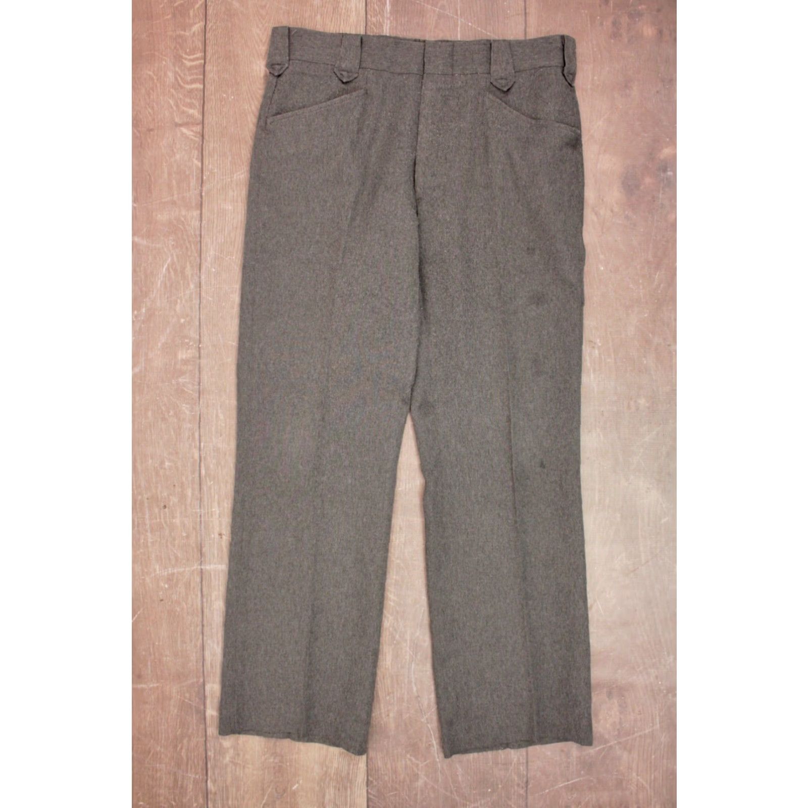 Vintage VINTAGE Circle S Mens Western Leisure Suit 2 PC Grey 1970s 70s 2 PC Sz M Polyester Mens Western Suit Size 40R - 7 Thumbnail