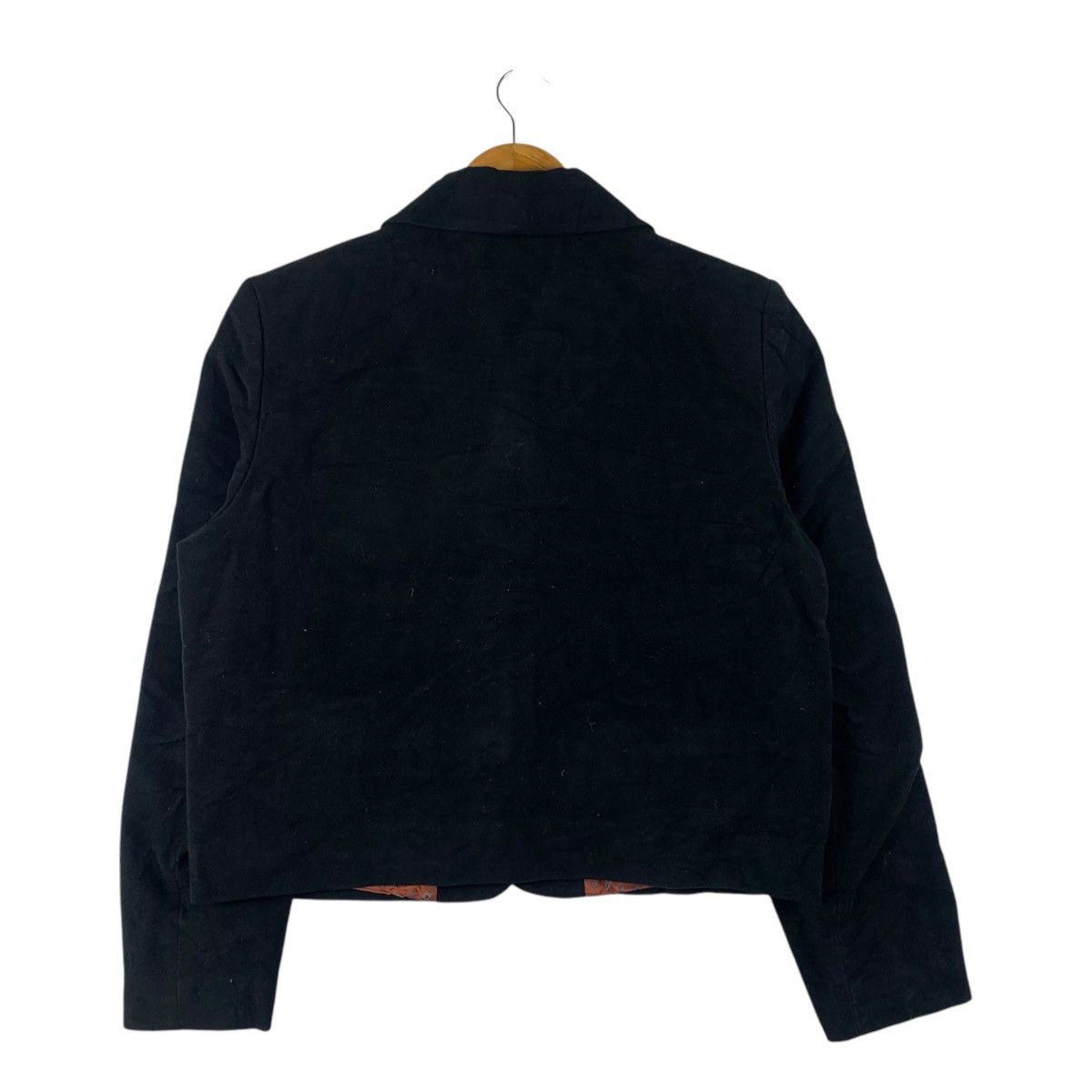 United Colors Of Benetton UNITED COLOR of BENETTON Black Duffle Short Coat Size M / US 6-8 / IT 42-44 - 2 Thumbnail