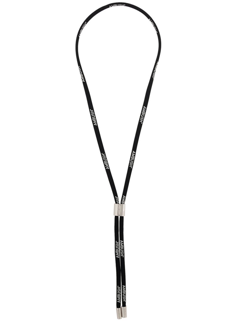 Ambush Design Ambush Silver Cord logo Strap Necklace Size ONE SIZE - 2 Thumbnail