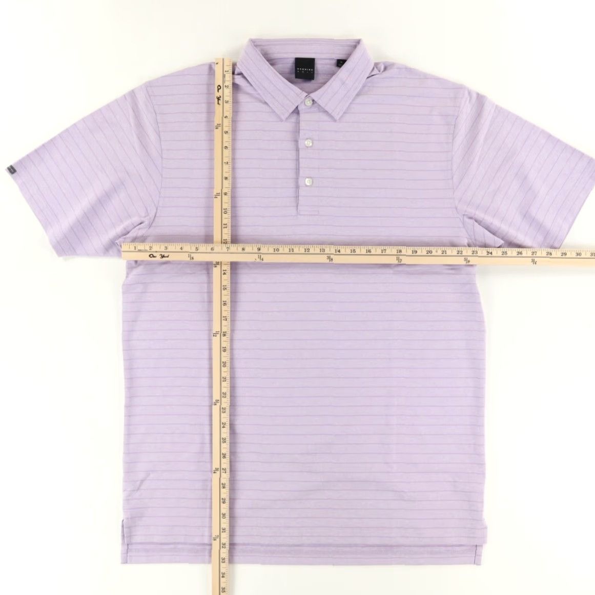 Vintage Dunning Coolmax Golf High Stretch Striped Polo Shirt Lavender Men's XL Shirt Size US XL / EU 56 / 4 - 3 Thumbnail