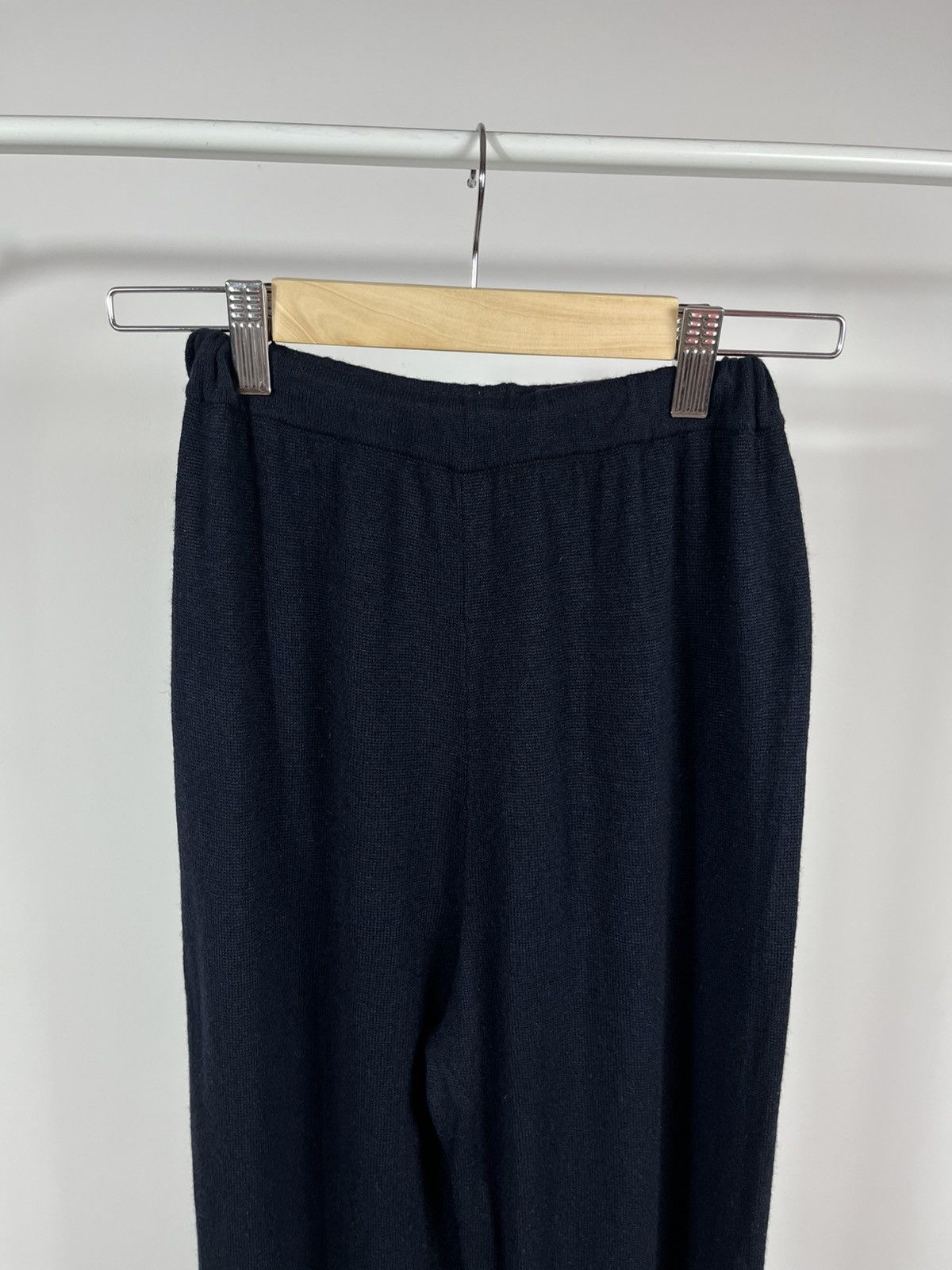 Brunello Cucinelli Brunello Cucinelli Women’s Dark Navy Wool Silk Angora Pants Size 32" / US 10 / IT 46 - 3 Thumbnail