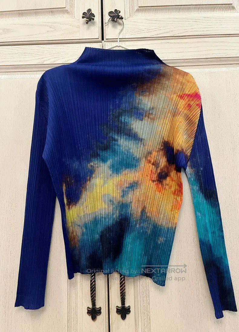 Issey Miyake Issey Miyake Star Universe Nebula Turtleneck Top Size L / US 10 / IT 46 - 1 Thumbnail