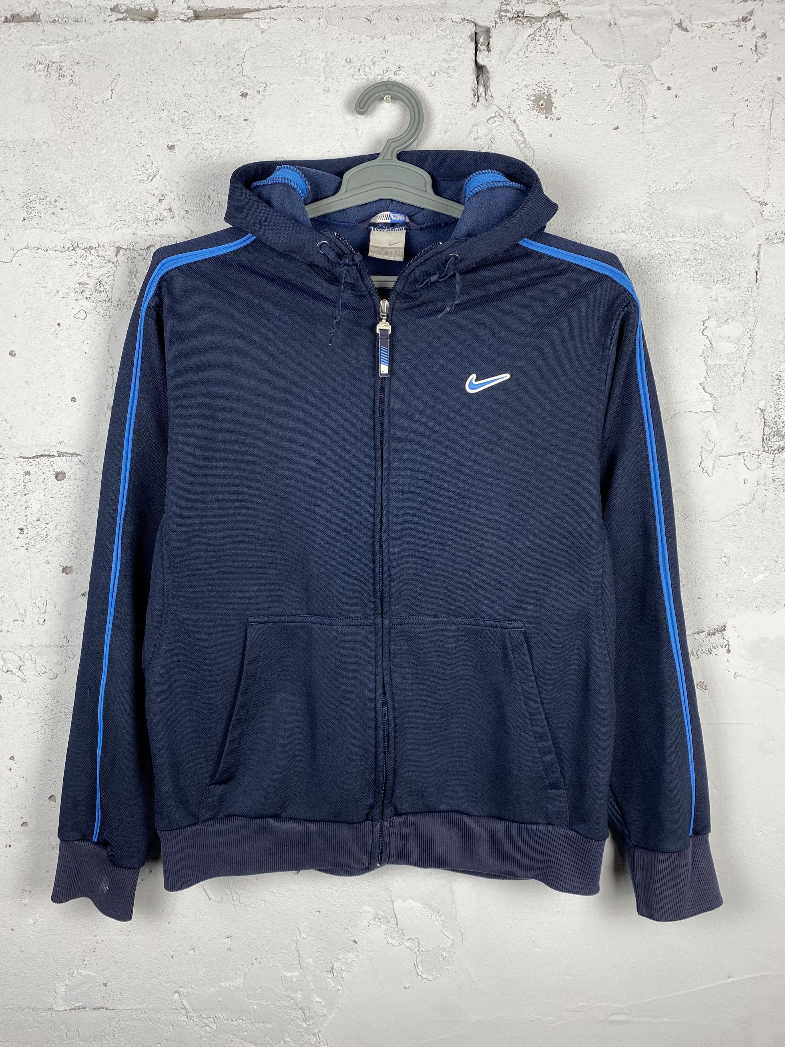 Nike × Vintage Vintage Y2K Big Logo Rare Baggy Zip Up Hoodie 90s Size US M / EU 48-50 / 2 - 2 Thumbnail