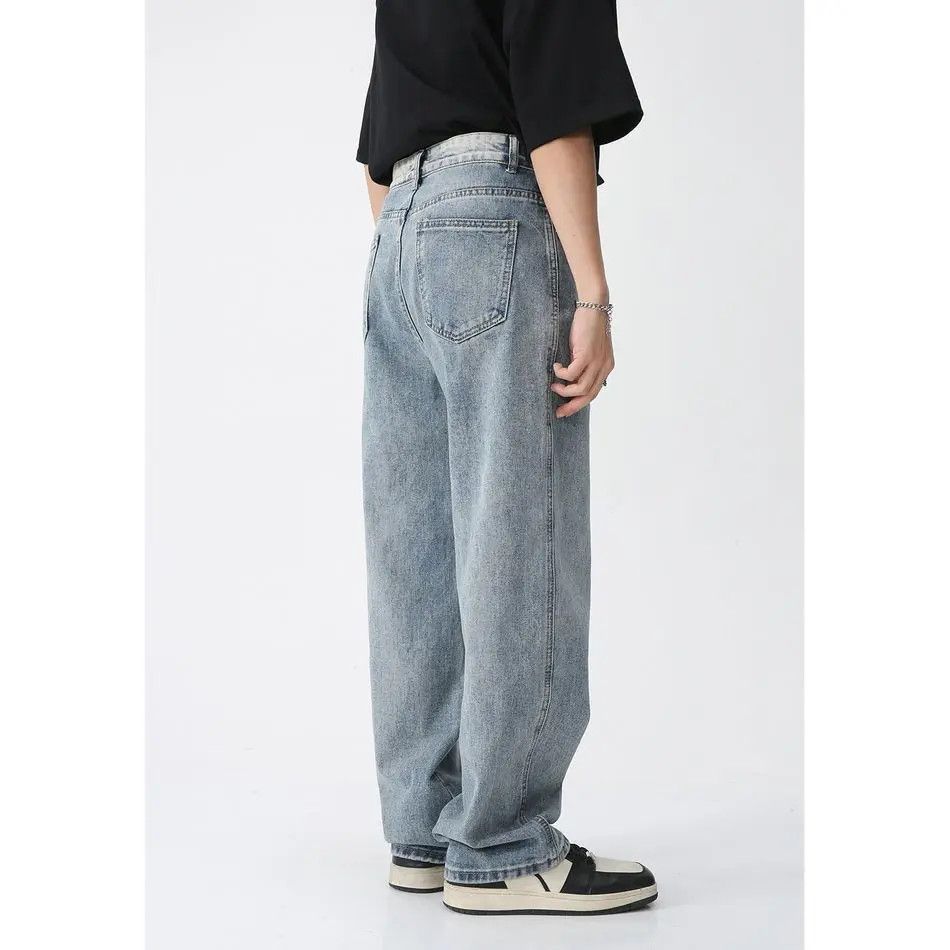 Japanese Brand Retro straight tube loose casual jeans Size US 32 / EU 48 - 5 Thumbnail