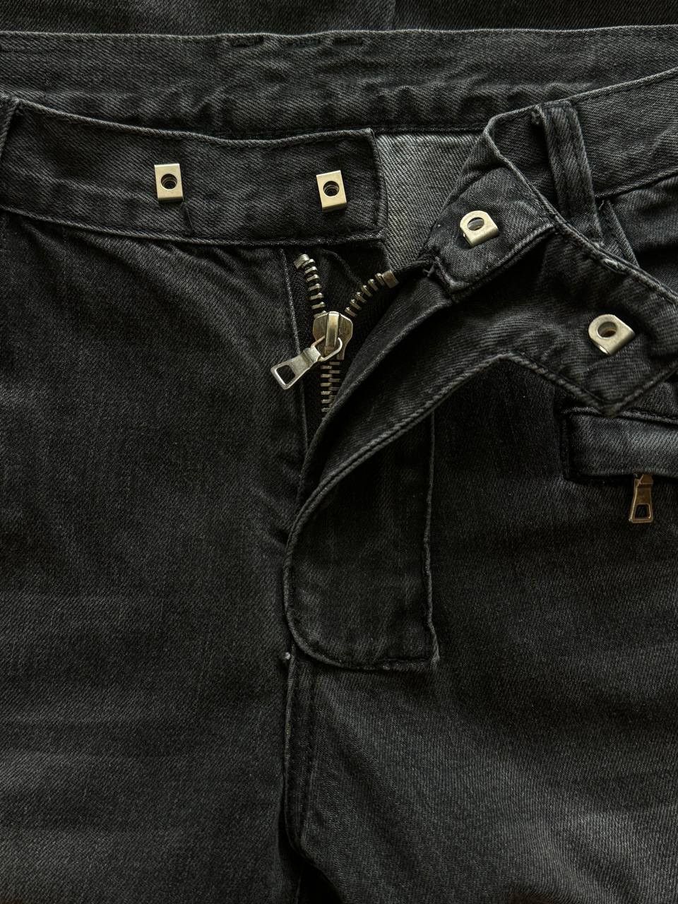 Balmain 🔥🔥 Vintage Balmain Grey Biker Jeans Size US 36 / EU 52 - 3 Thumbnail