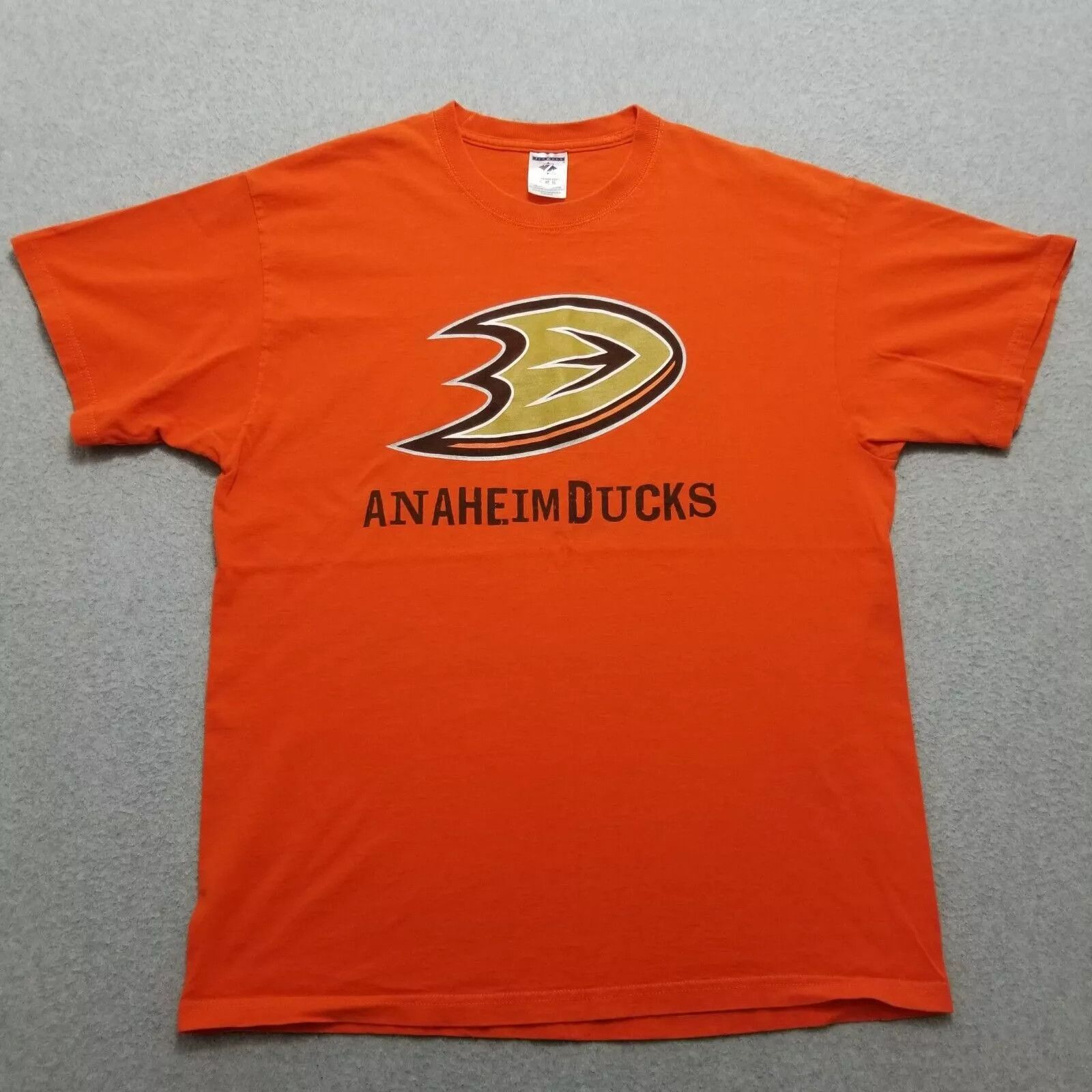 Jerzees Anaheim Ducks Shirt Mens XL Short Sleeve Crew Neck Jerzees Size US XL / EU 56 / 4 - 1 Thumbnail