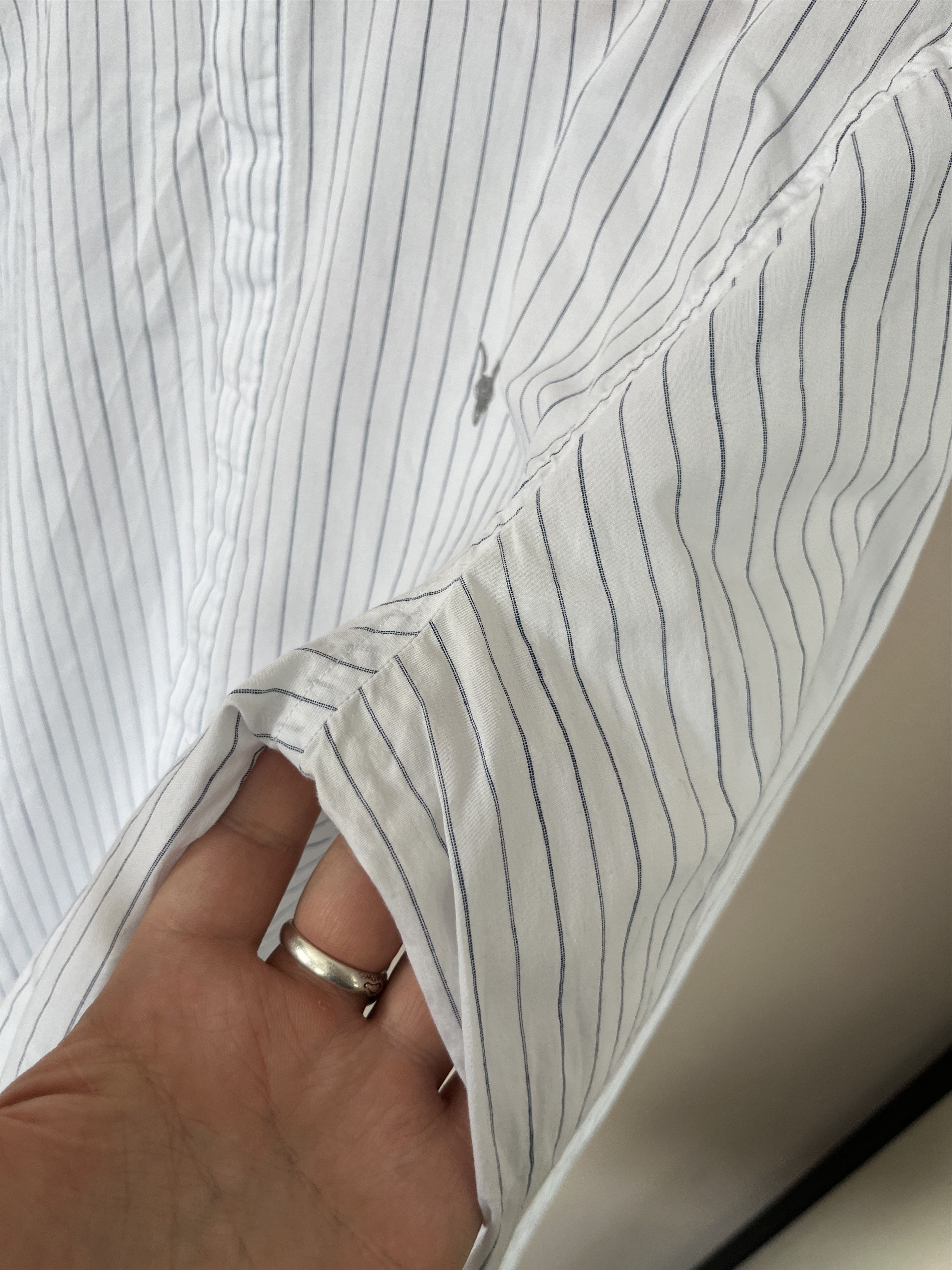 Allsaints Allsaints Men's AUSTIN LS Striped SHIRT Cotton Button Up Size US M / EU 48-50 / 2 - 7 Thumbnail